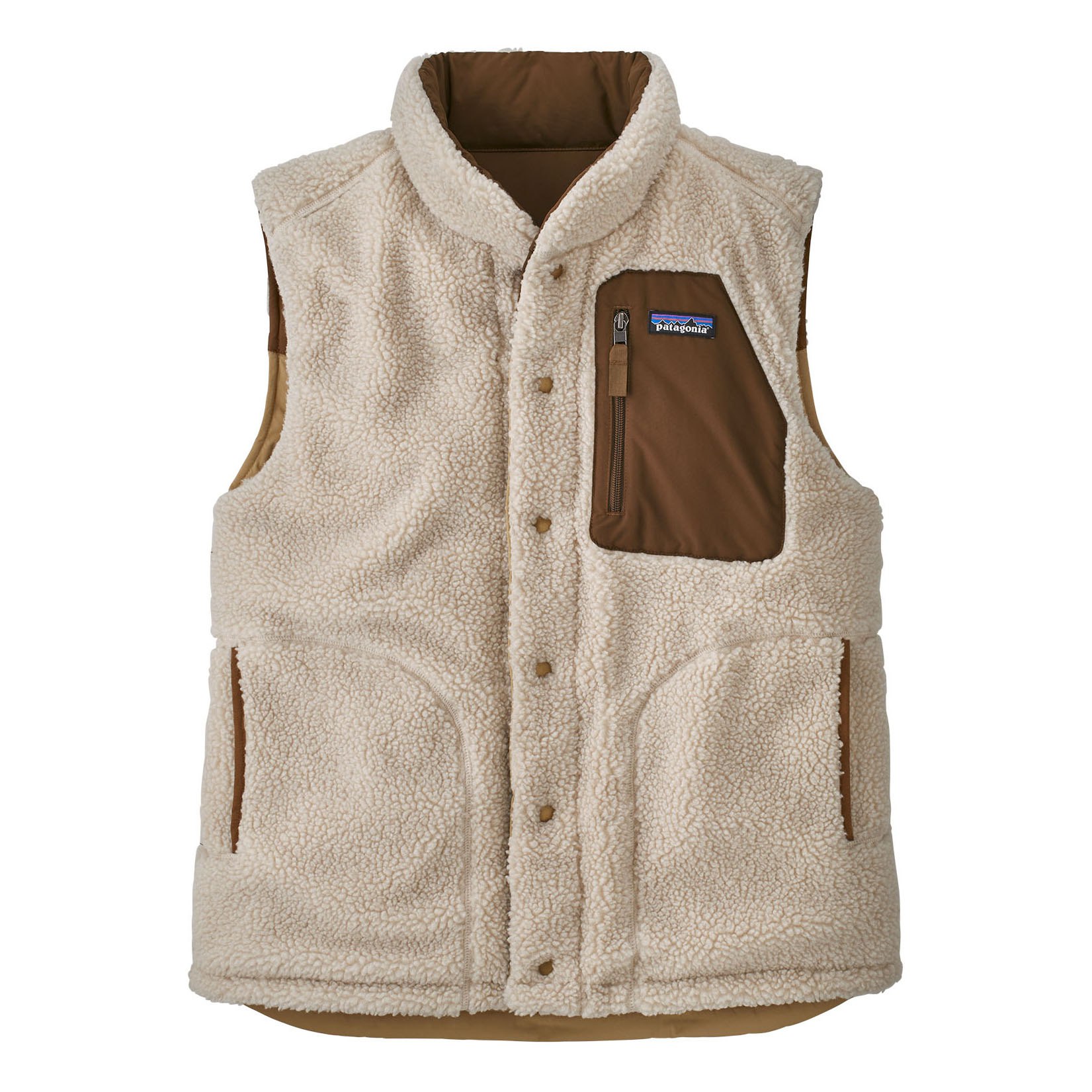 Patagonia Reversible Bivy Down Vest - Classic Tan | Vests | Huckberry