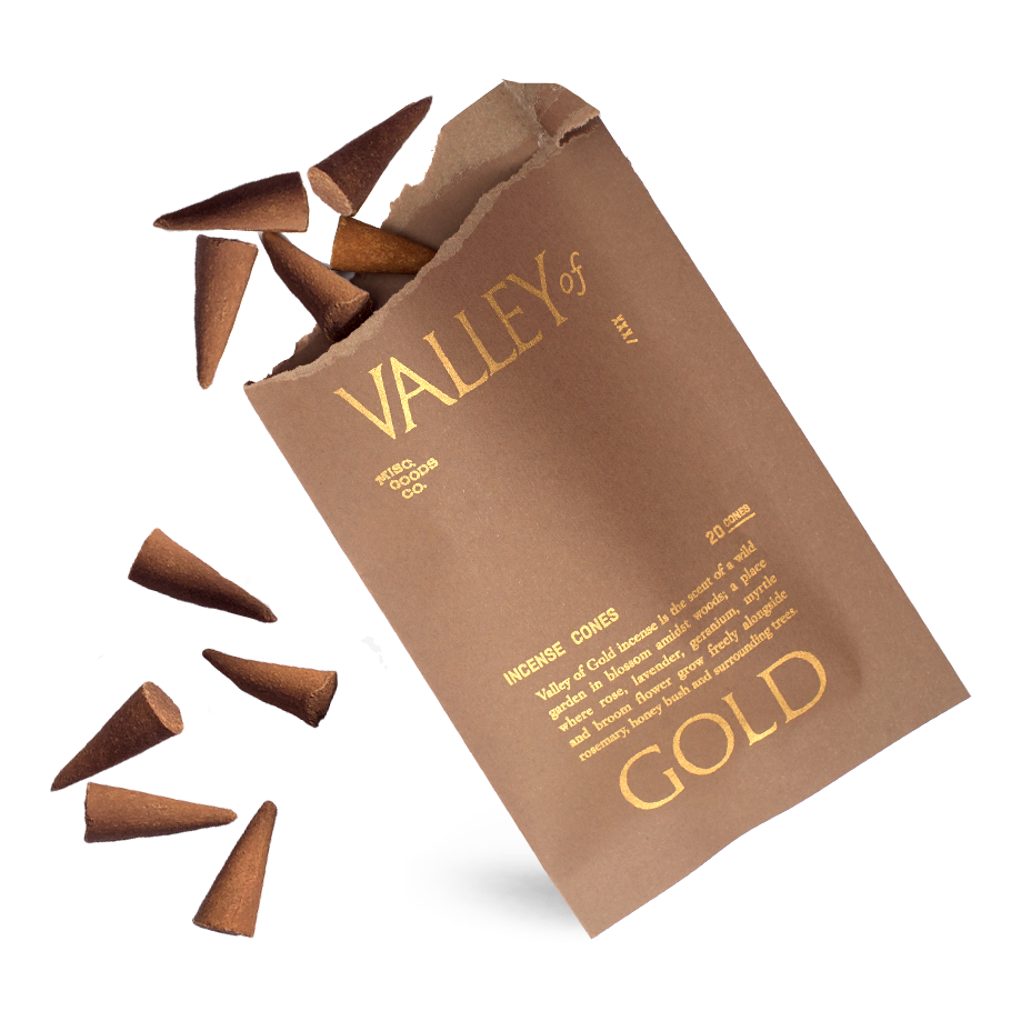 Misc. Goods Co. Valley of Gold Cone Incense Valley of Gold Candles