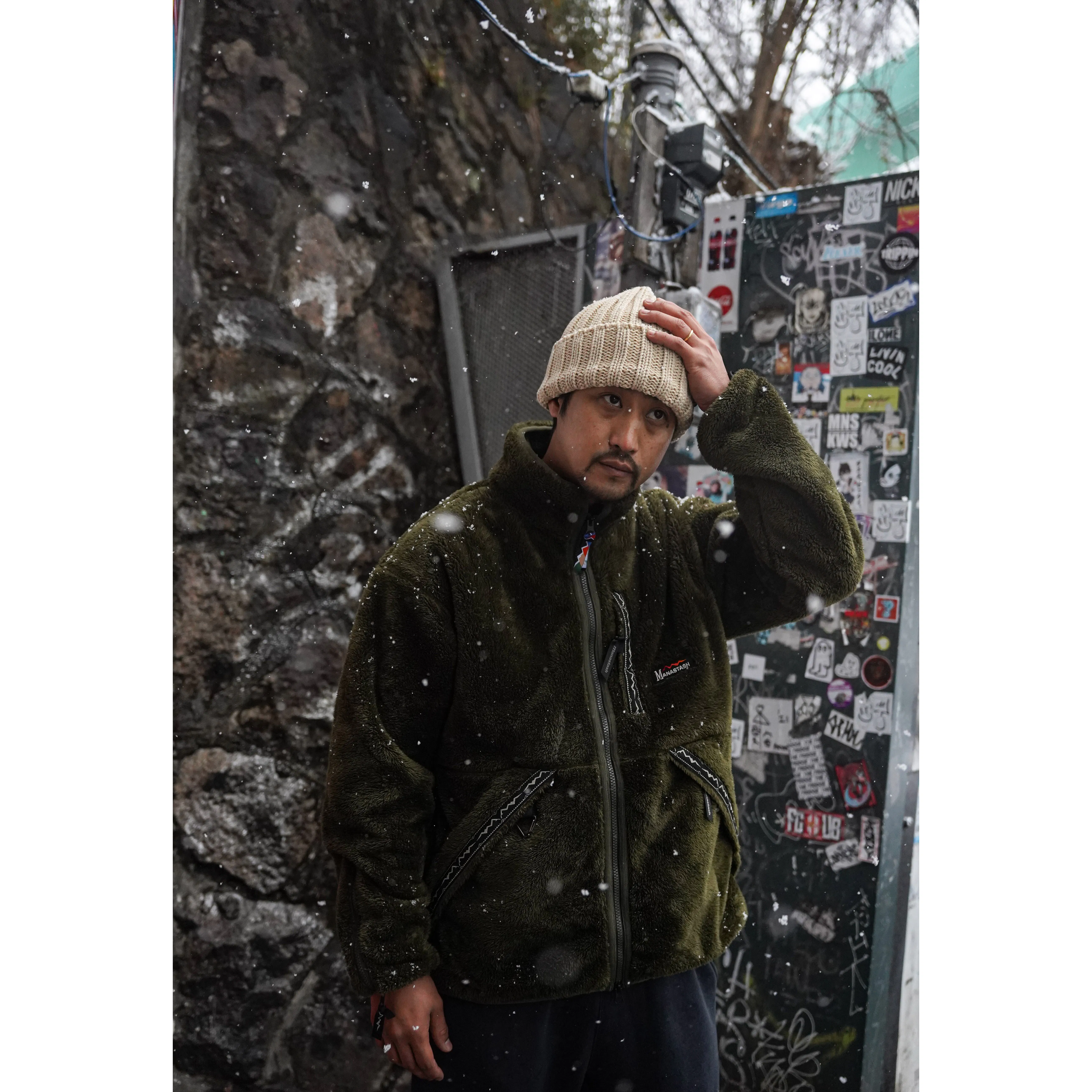 Manastash Bigfoot Jacket - Olive | Fleece Jackets | Huckberry