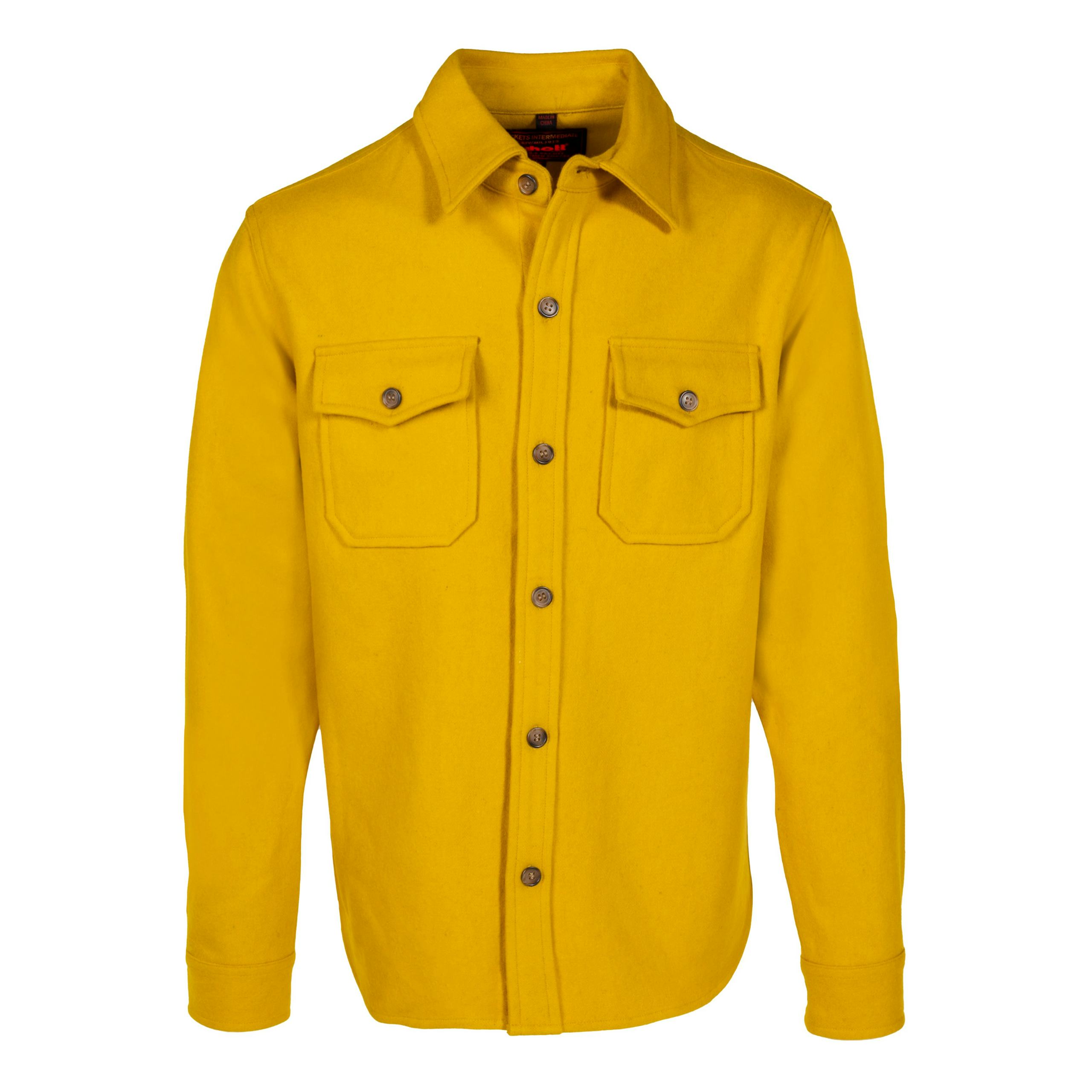 Schott Wool CPO Shirt - Mustard | Long Sleeve Shirts | Huckberry