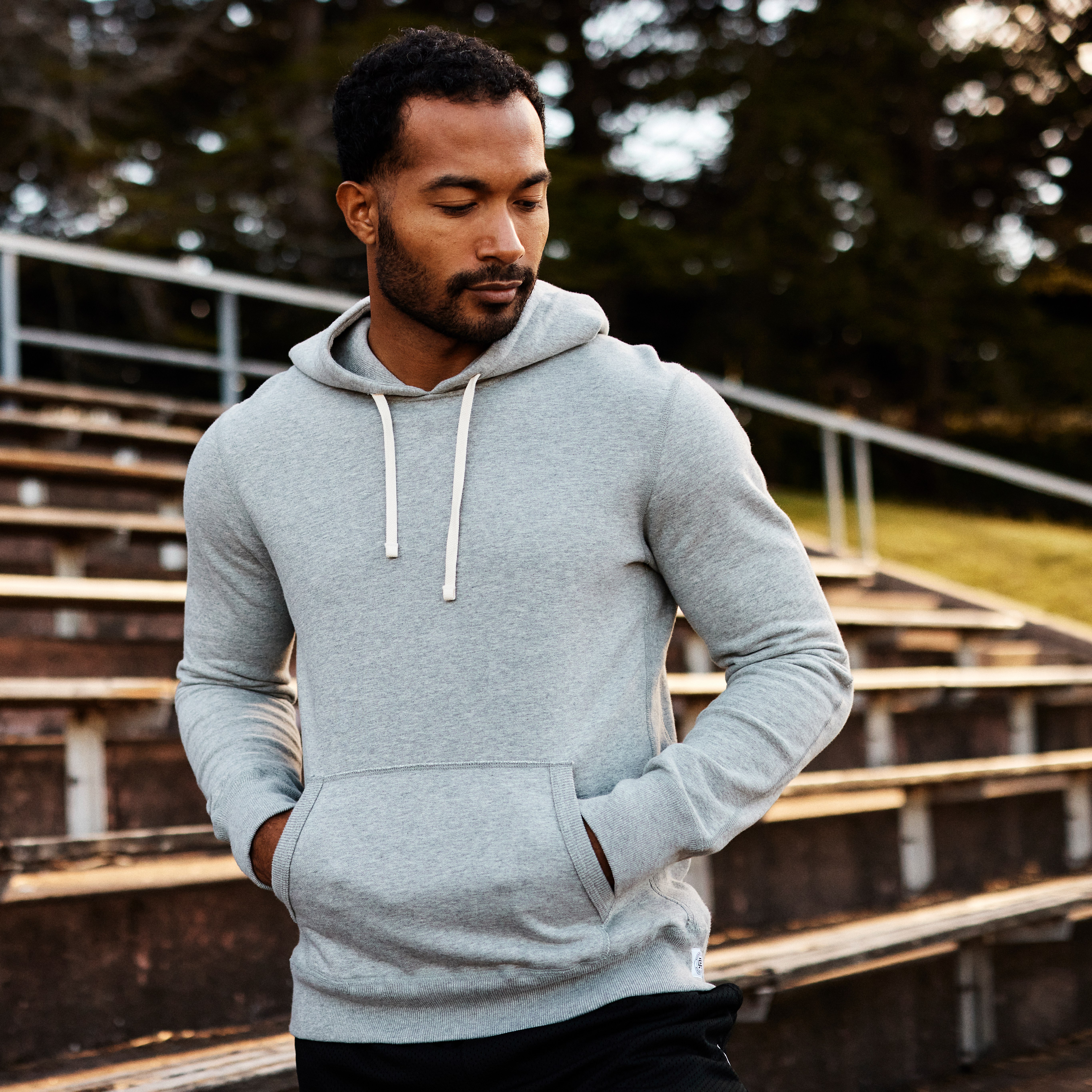 Reigning Champ Midweight Terry Pullover Hoodie - Heather Grey
