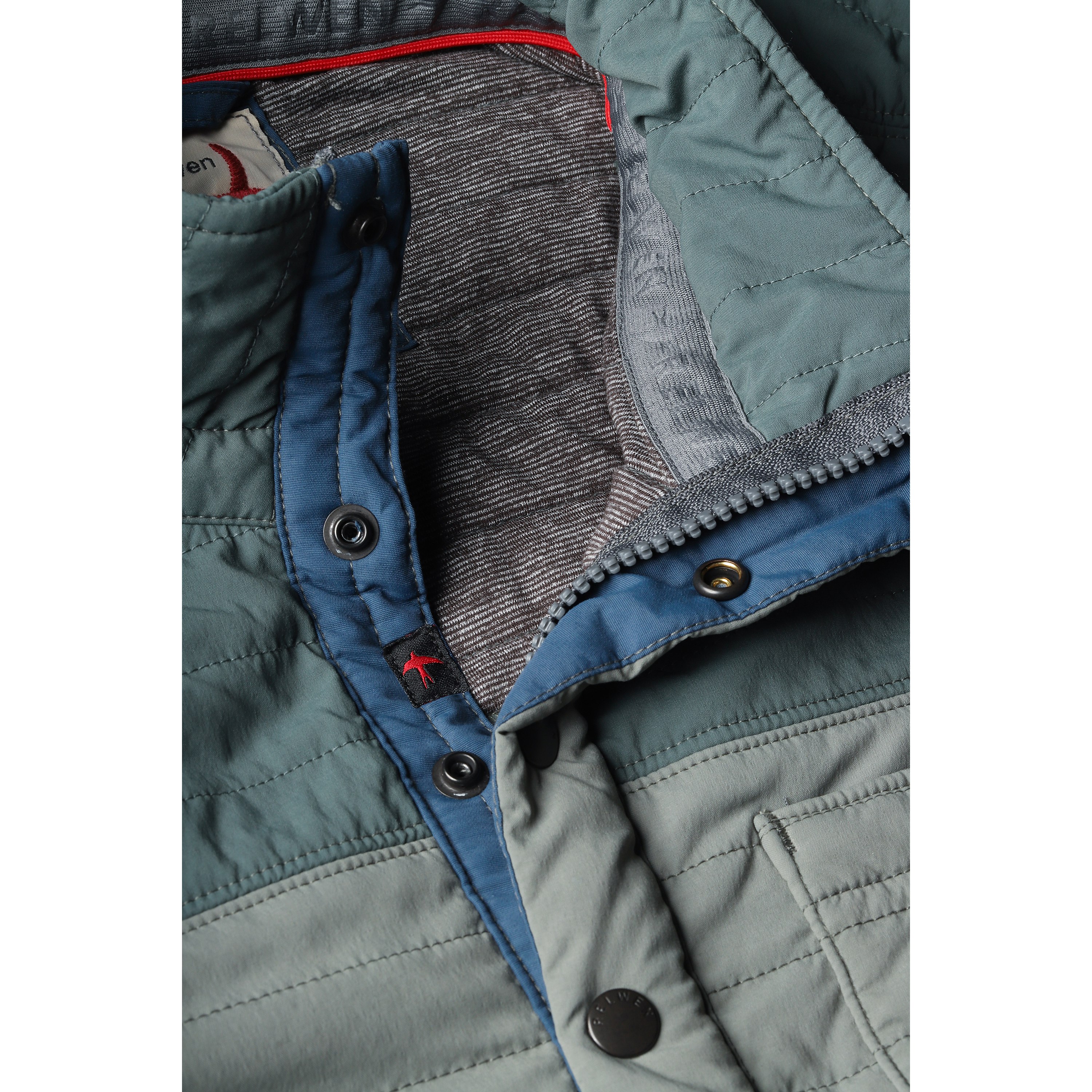 Relwen Windzip Popover - Wet Cement w/ Spruce Split