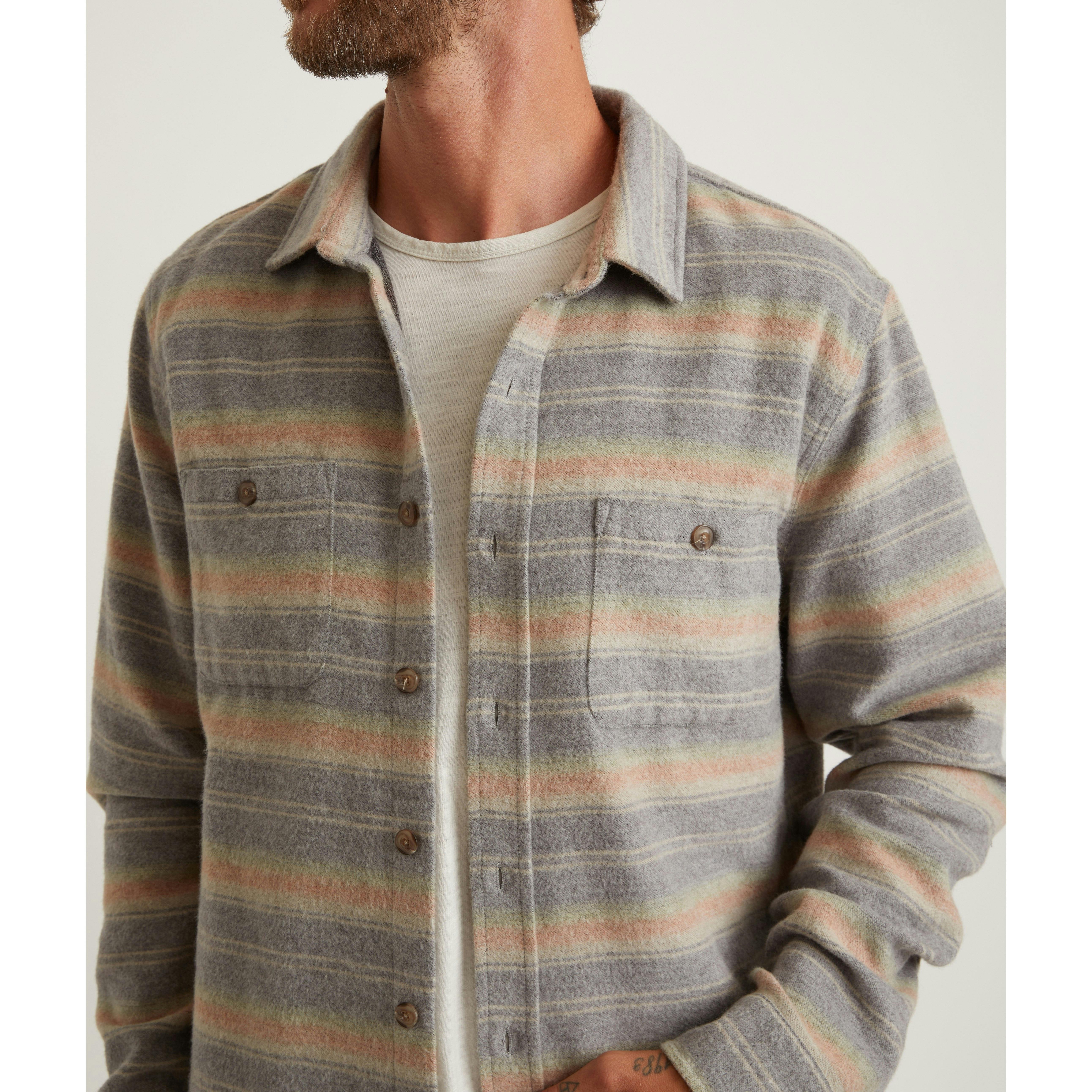 Graphic Trim Wool Overshirt - Ready-to-Wear 1ABRO1