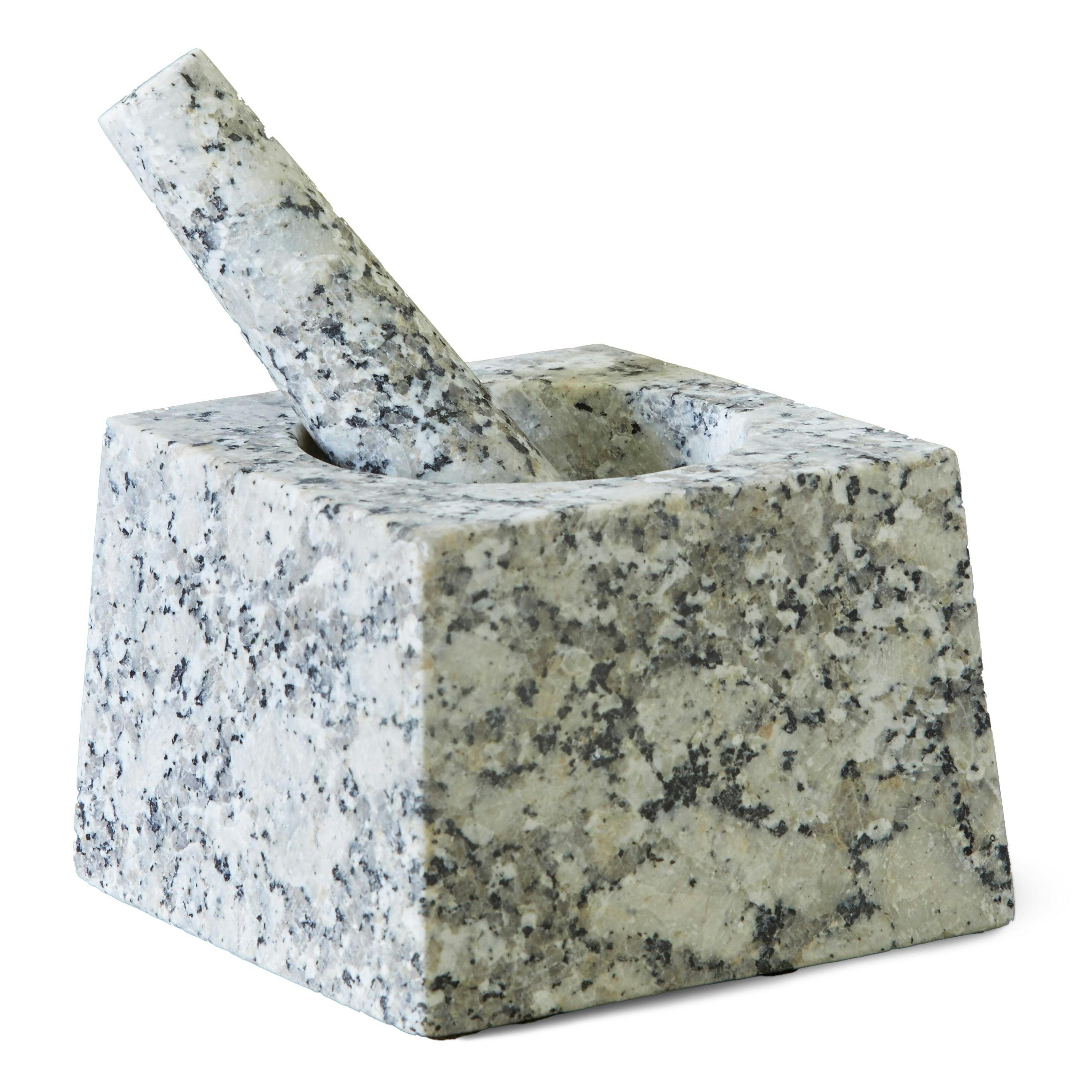 Modern Square Mortar and Pestle