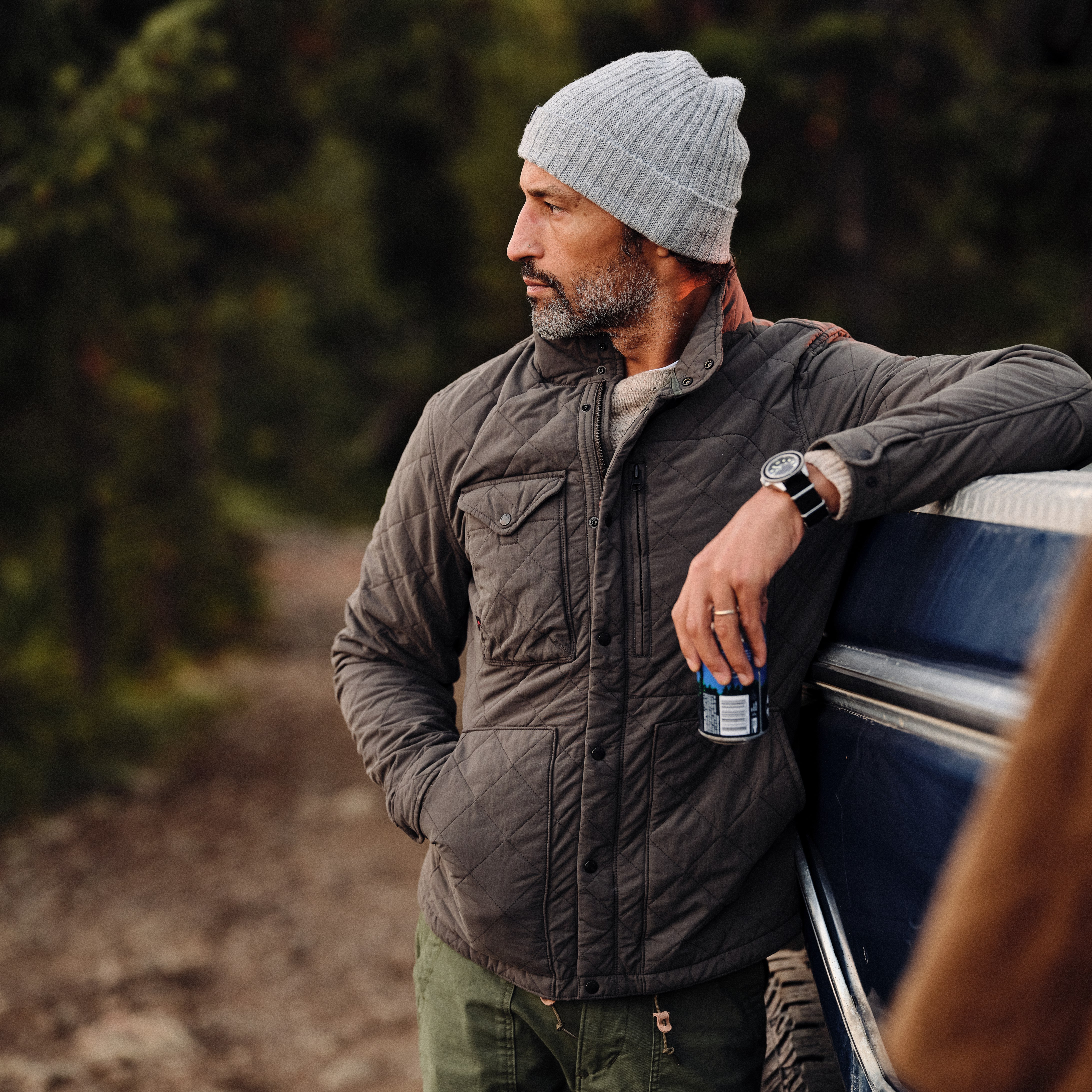 Relwen Quilted Tanker Jacket - Dark Smoke | Insulated Jackets