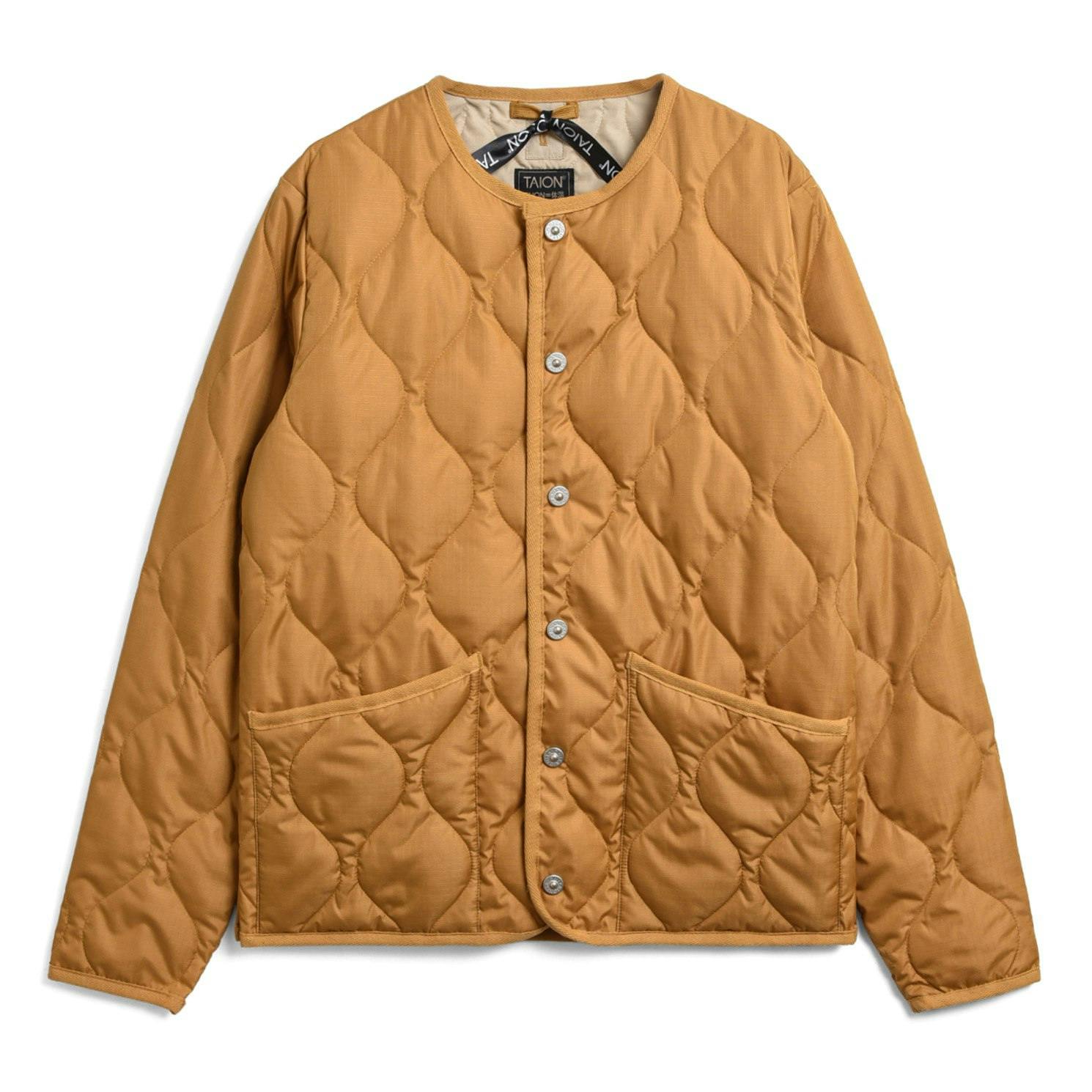 Military Crew Quilted Puffer Jacket