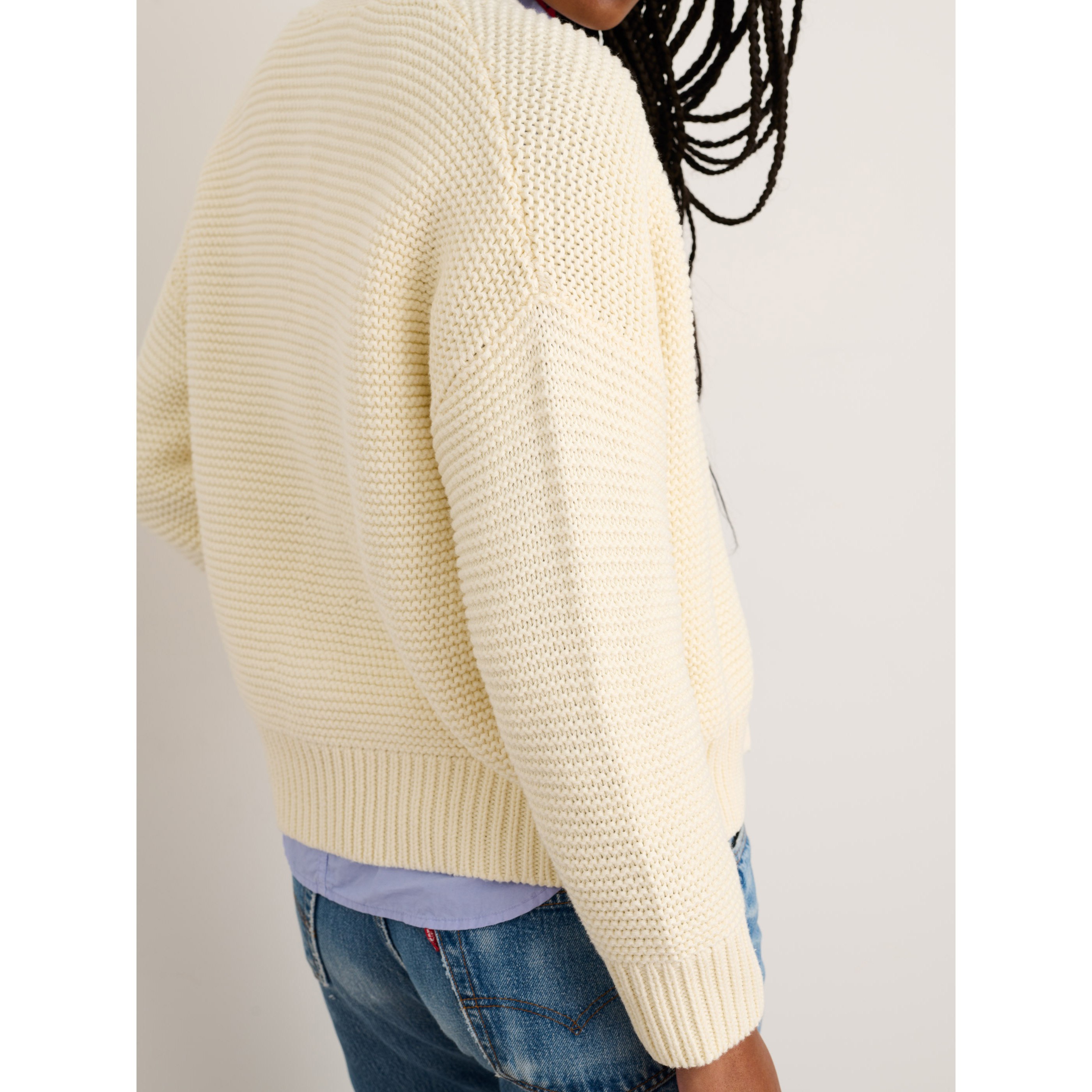 Alex Mill Women's Nico Chunky Cardigan Ivory Cardigan Sweaters