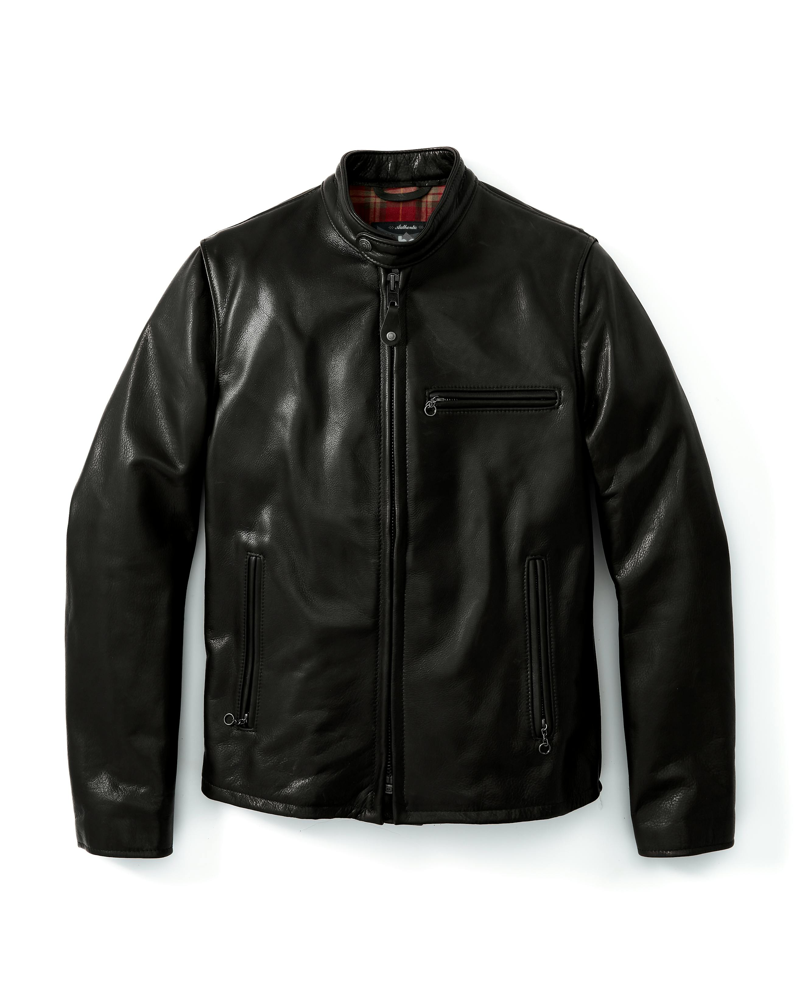 Black Suede Cafe Racer Jacket Café Racer” Women's Black Leather