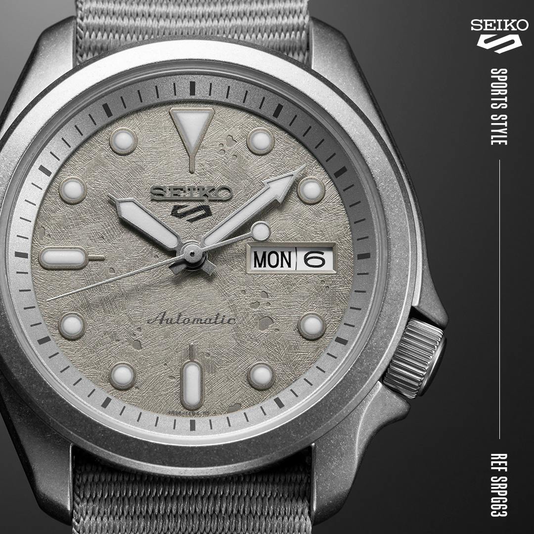 Seiko Seiko 5 Sports Automatic Watch - SRPG63 - Grey | Dive & Sport Watches  | Huckberry