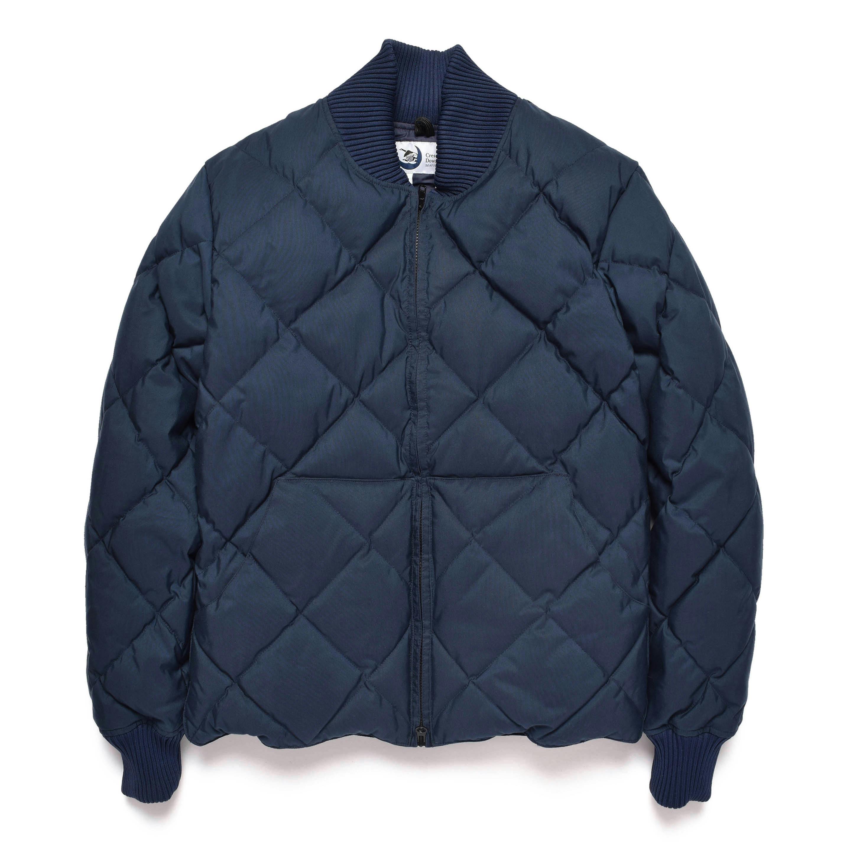 Down Diagonal Quilted Puffer Sweater