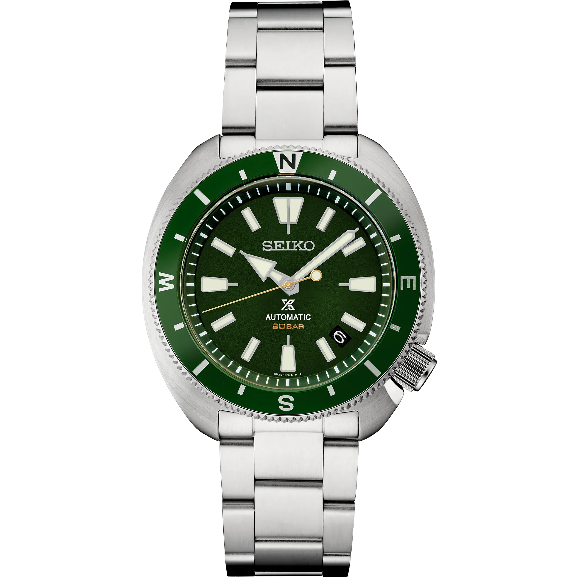 Seiko Prospex Land Tortoise Watch - SRPH15 - Green | Field Watches