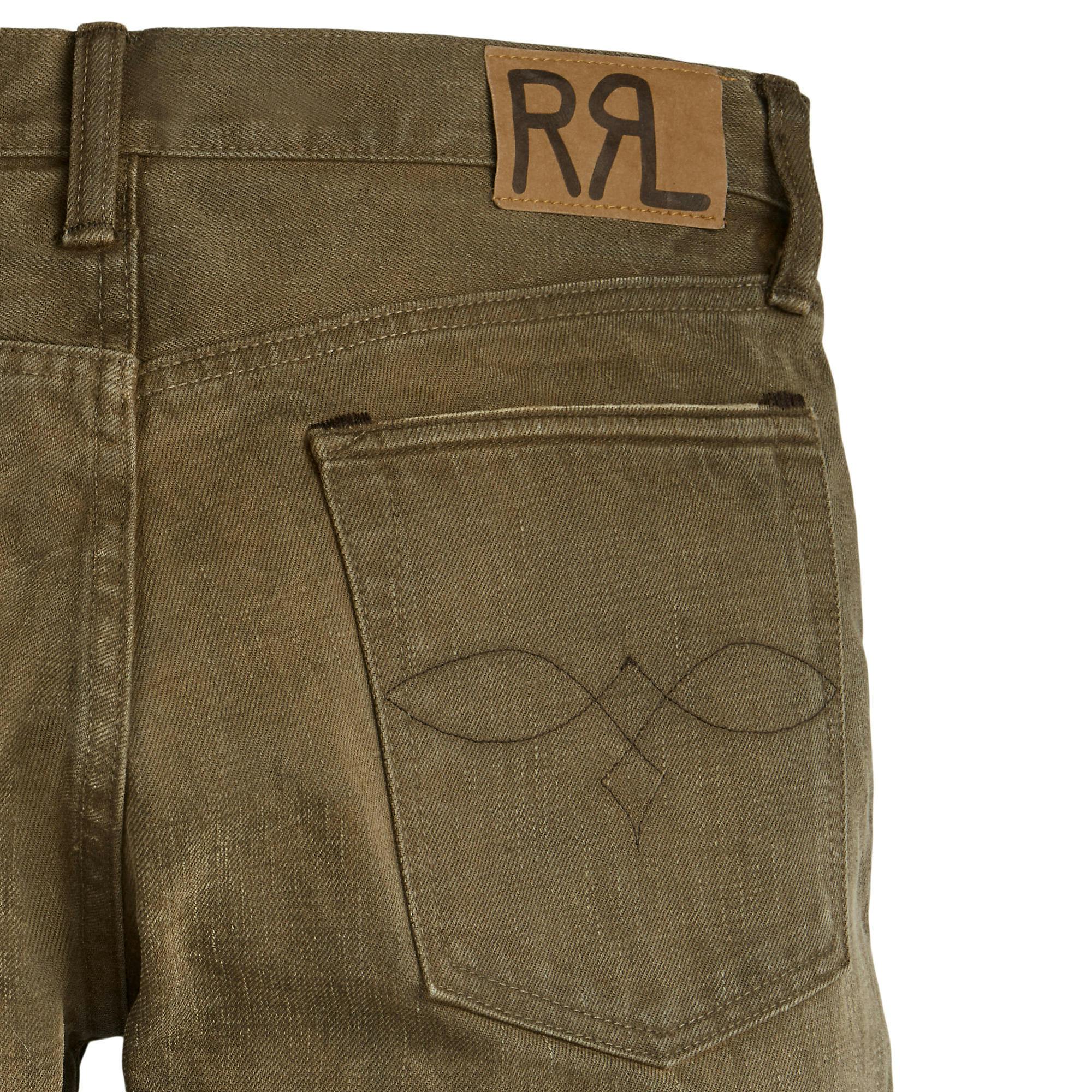 RRL Slim-Fit Bootcut Jean in Brown for Men