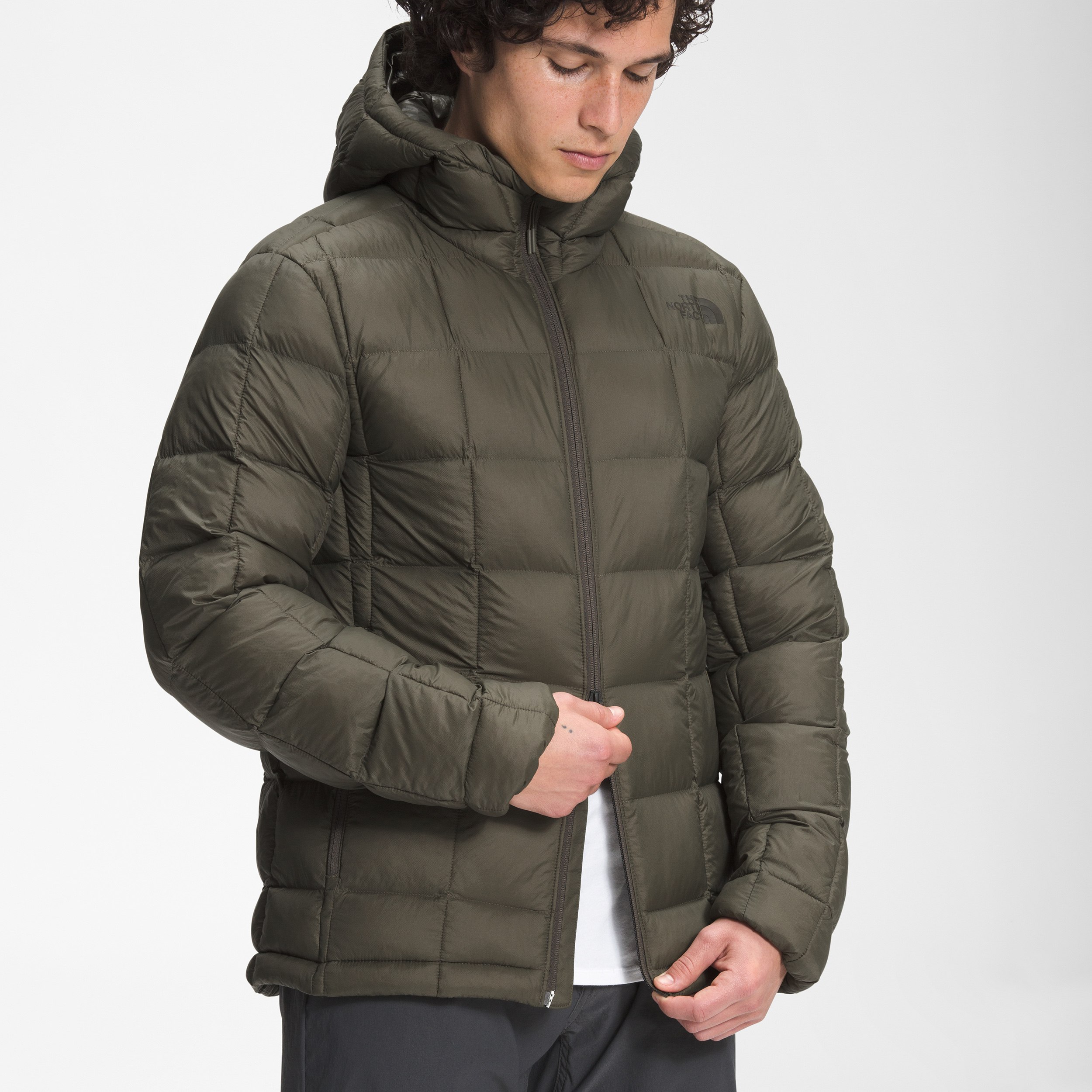 The North Face ThermoBall Super Hoodie Military Olive - Main Image