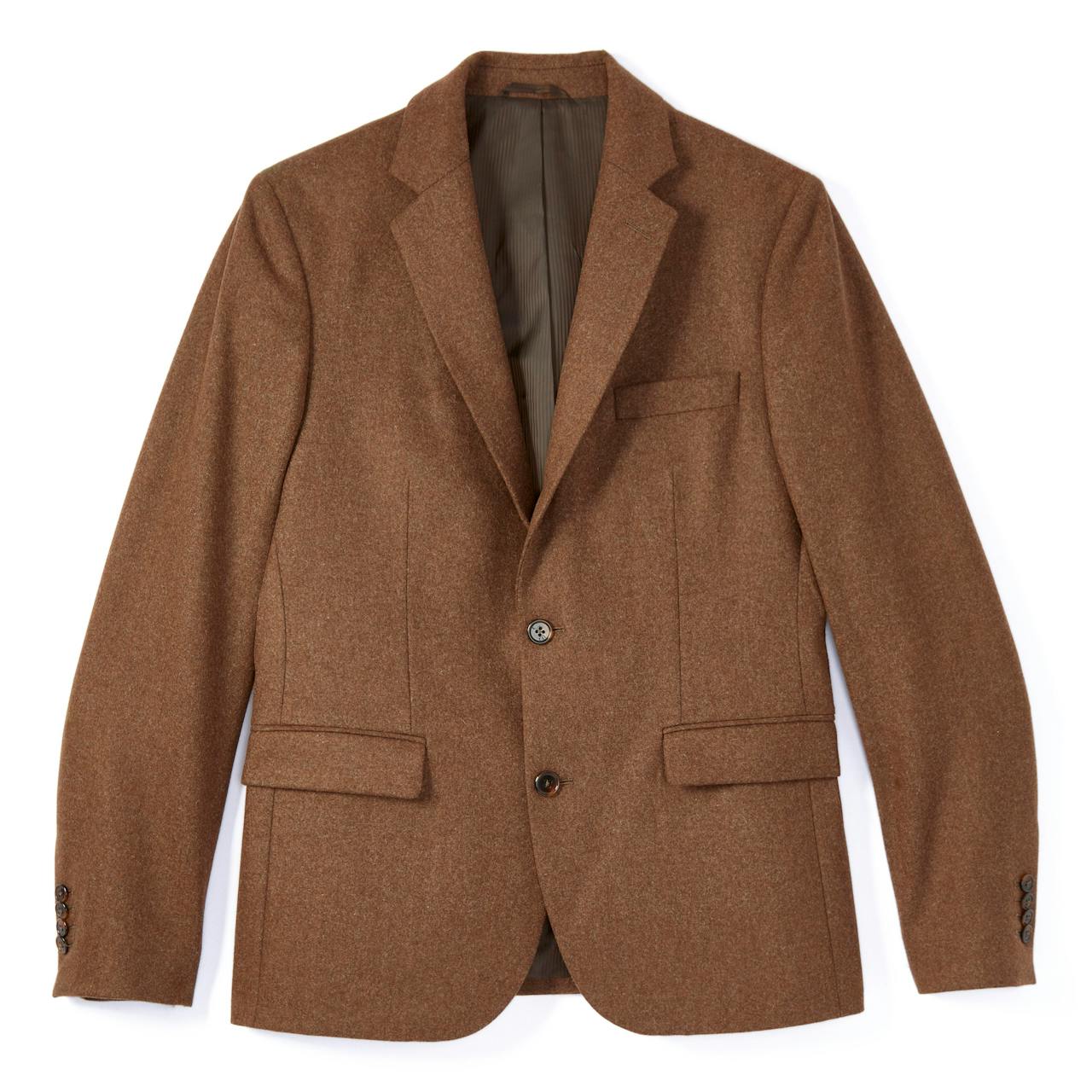 Essential Wool Blend Blazer, Single Breasted Long Sleeves Fully Lined -  Chadwicks Timeless Classics