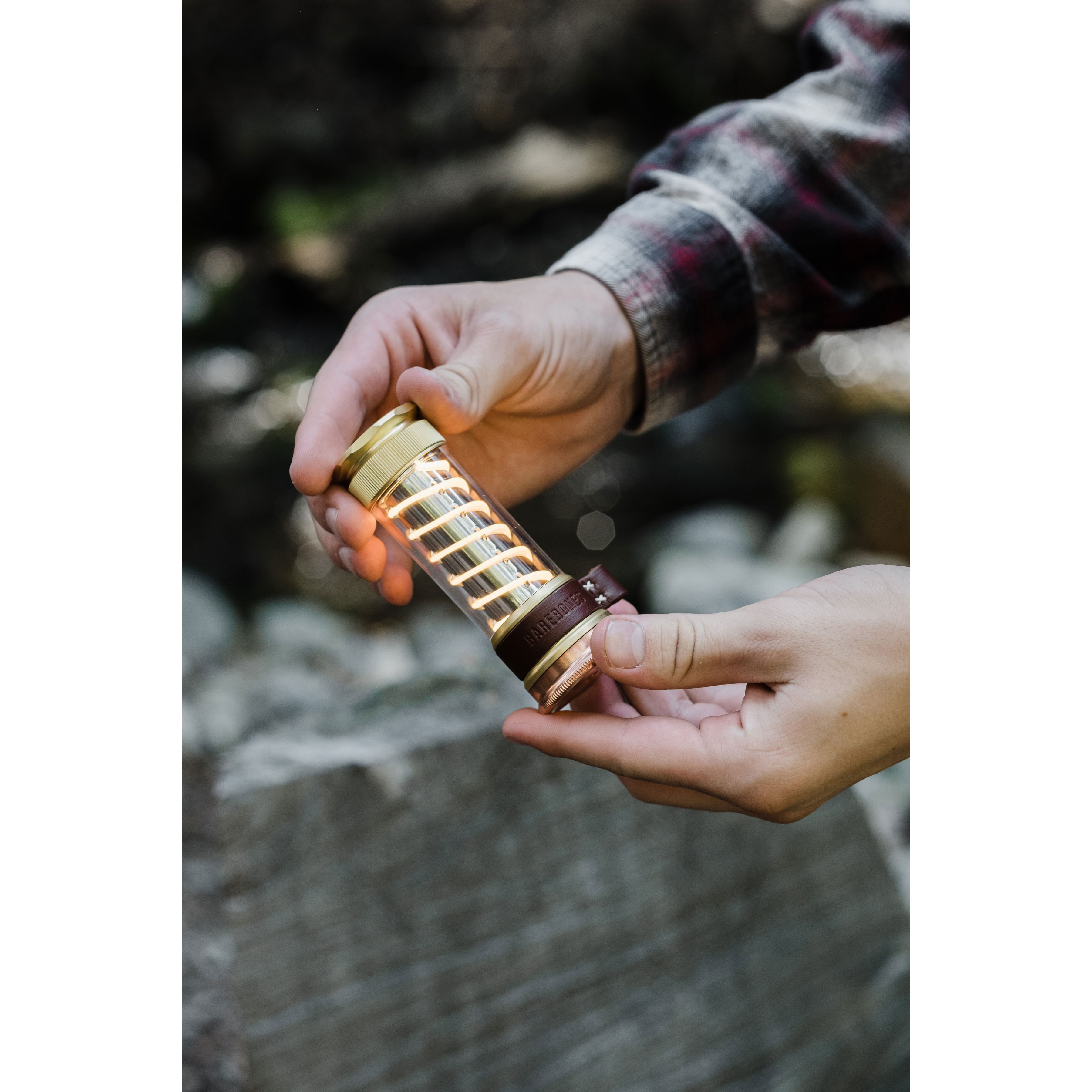 Barebones Edison Light Stick - Brass | Lighting | Huckberry