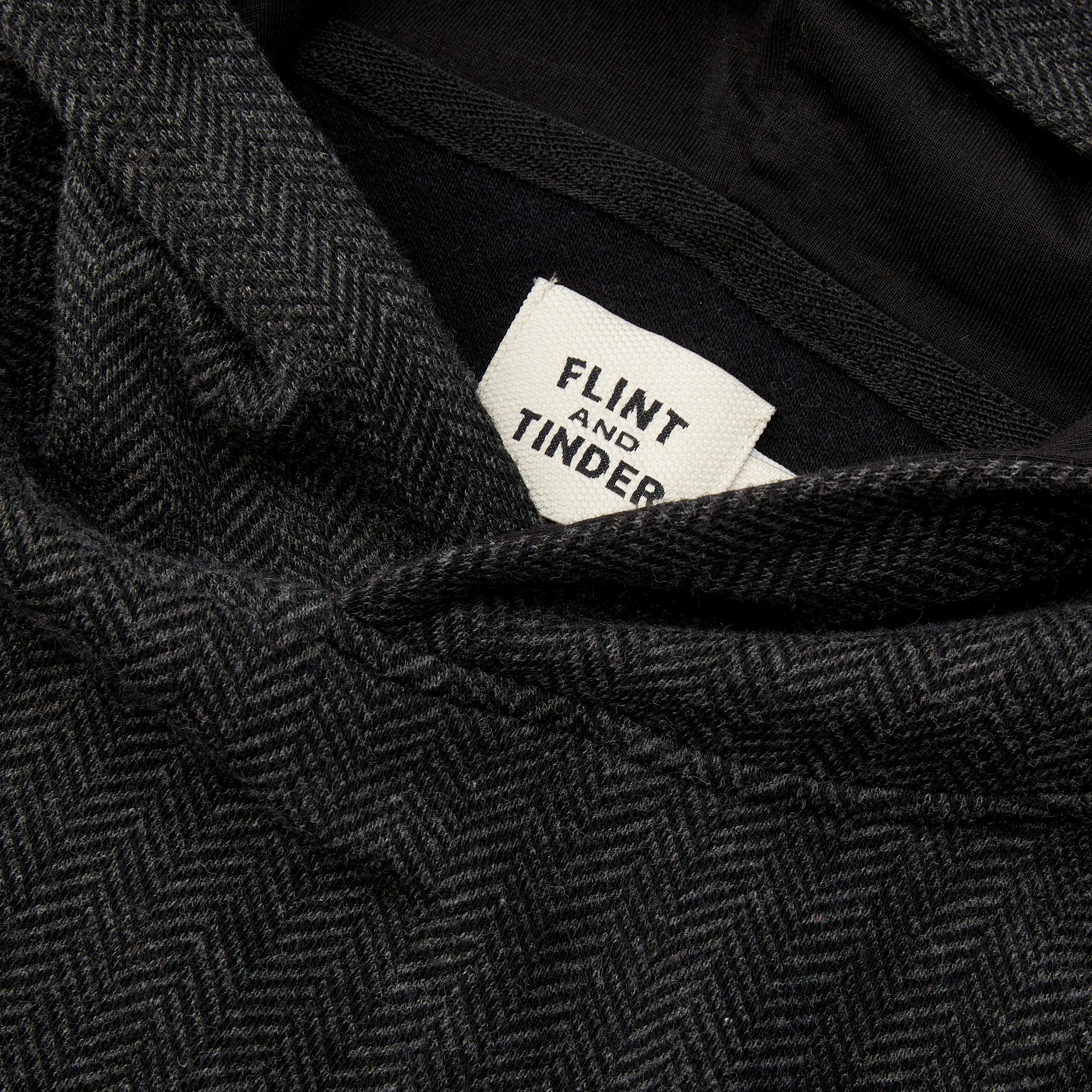 Flint and Tinder Herringbone Jacquard Crew - Charcoal, Crew Neck  Sweatshirts