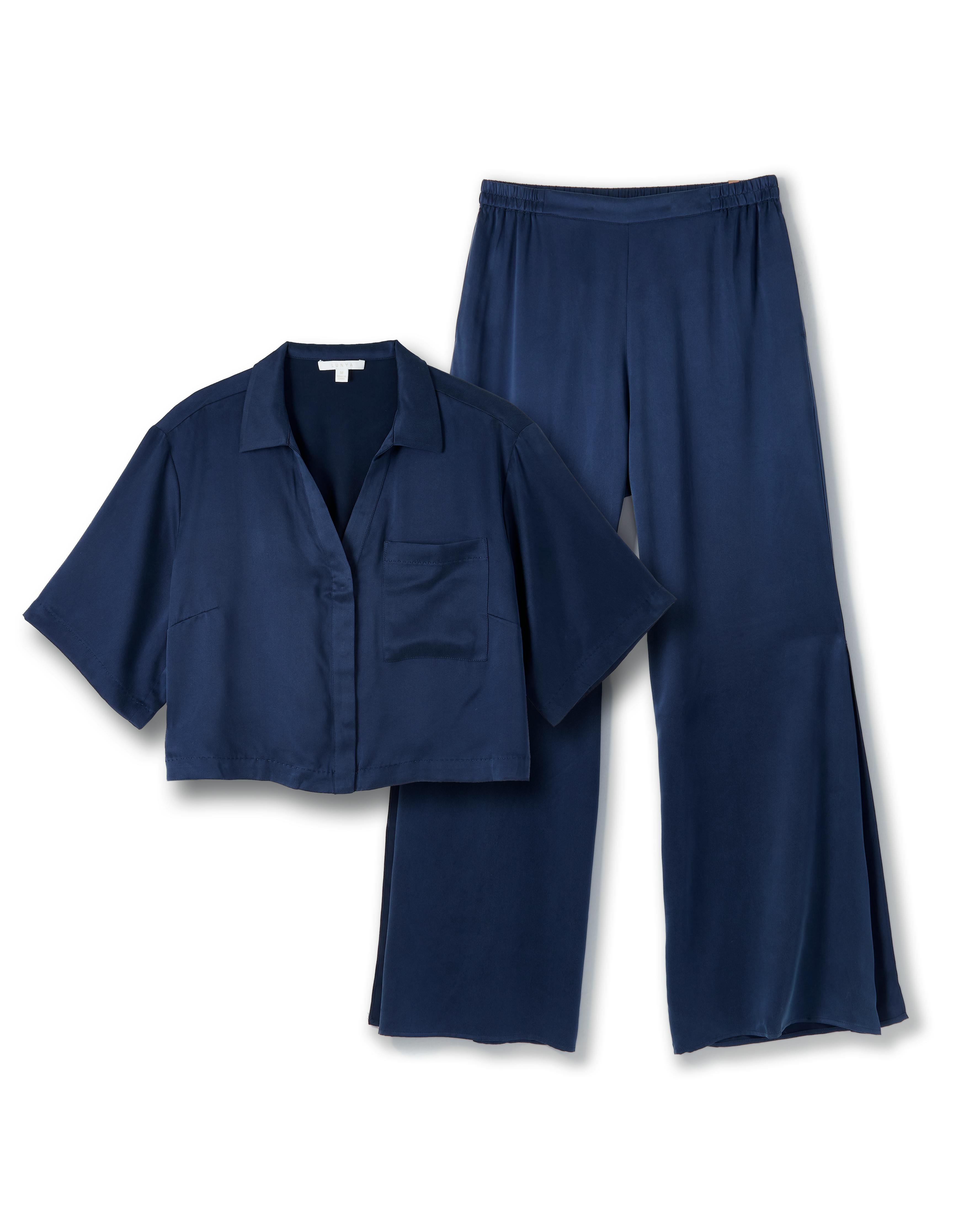 Lunya Women's Washable Silk High Rise Pant Set - Deep Blue | All Apparel |  Huckberry