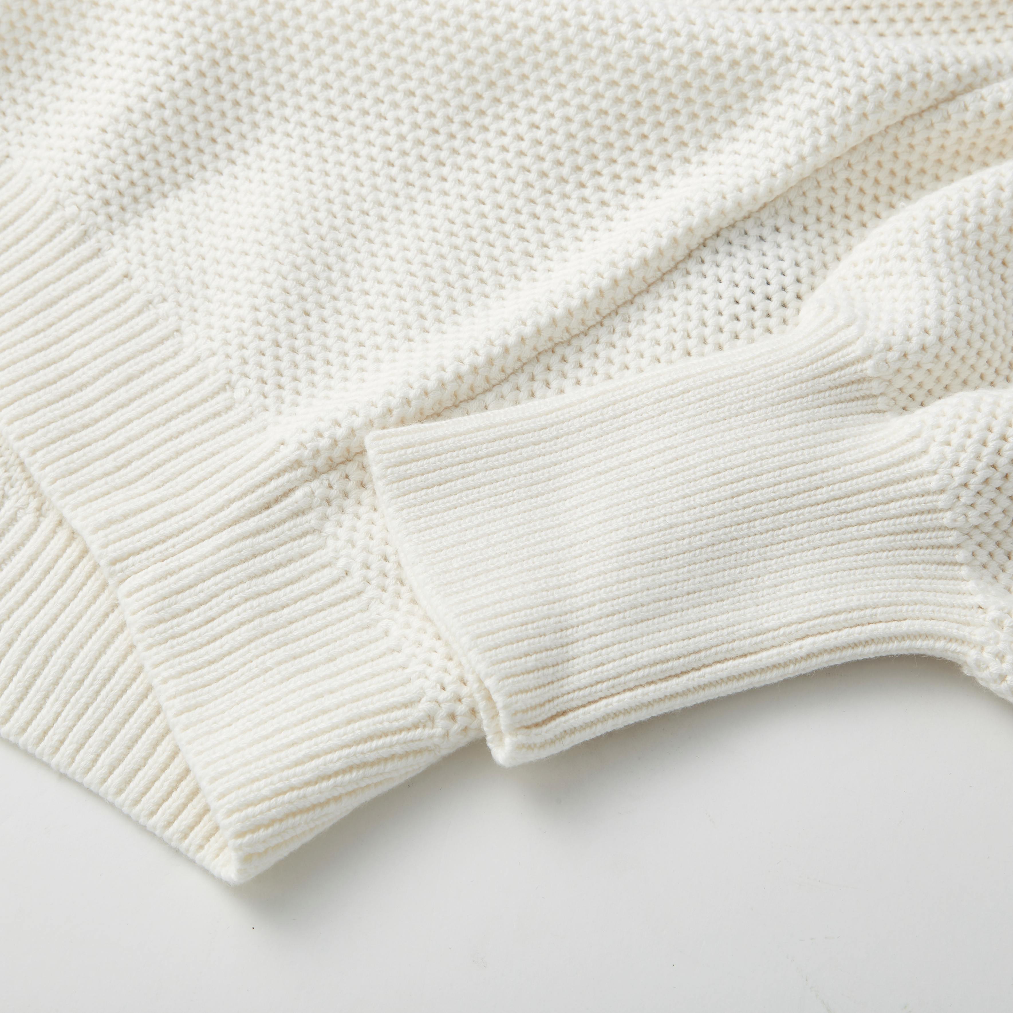Cozy Cotton Silk Pocket Henley - Sincere White / XS/S