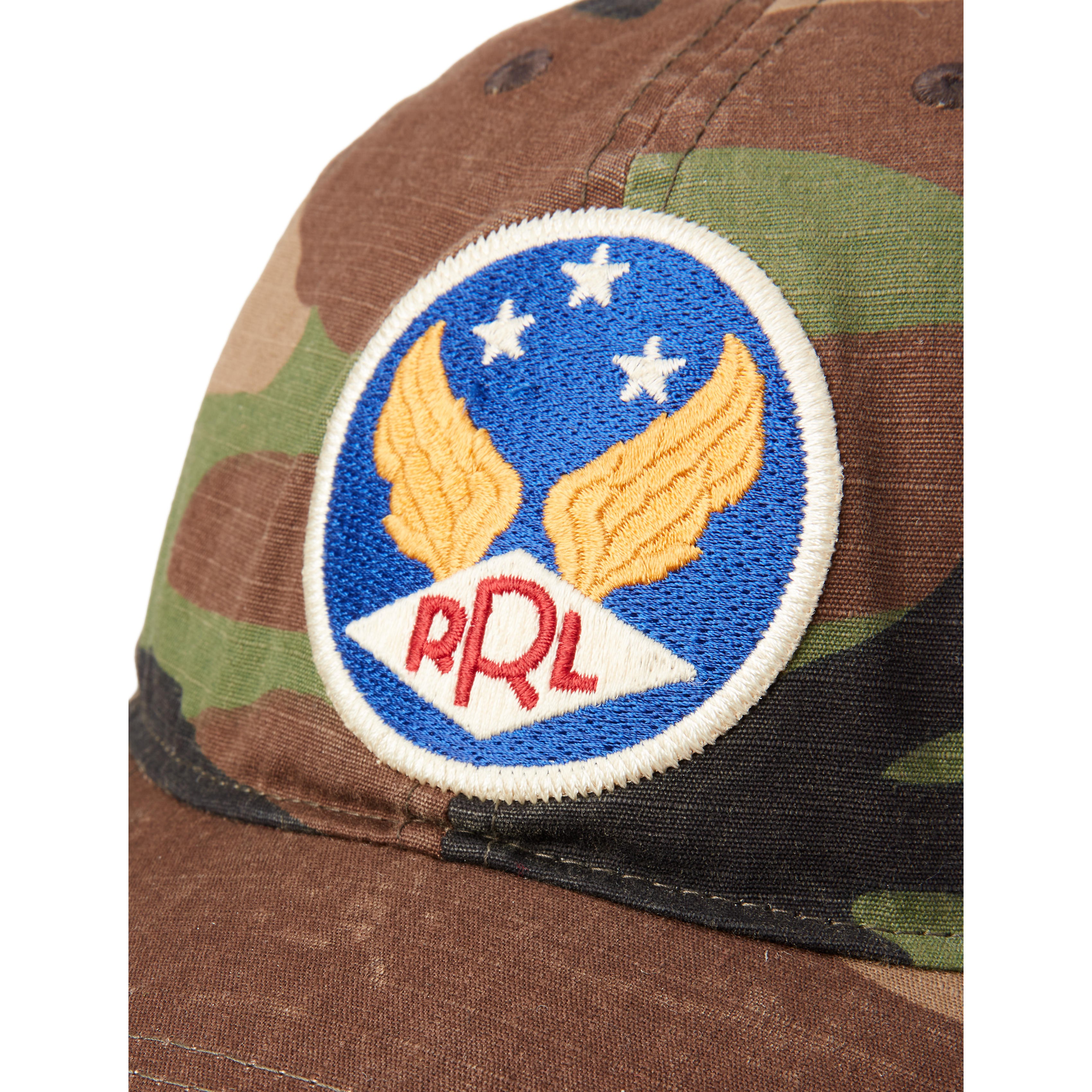 RRL Ripstop Woodland Camo Ball Hat - Woodland Camo