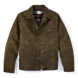 Wool-Lined Waxed Trucker Jacket
