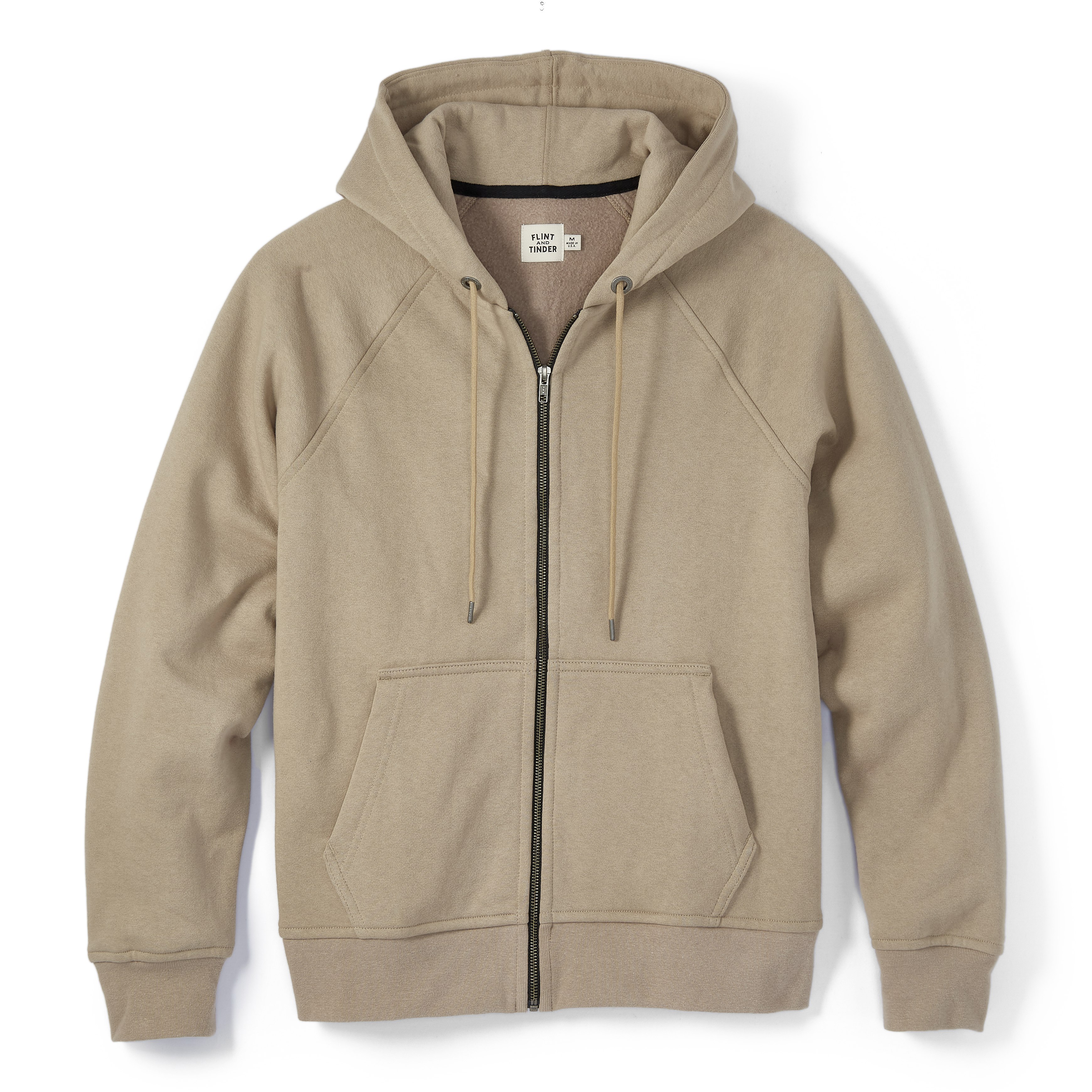 Flint and Tinder 10-Year Full Zip Hoodie - Oak | Full-Zip