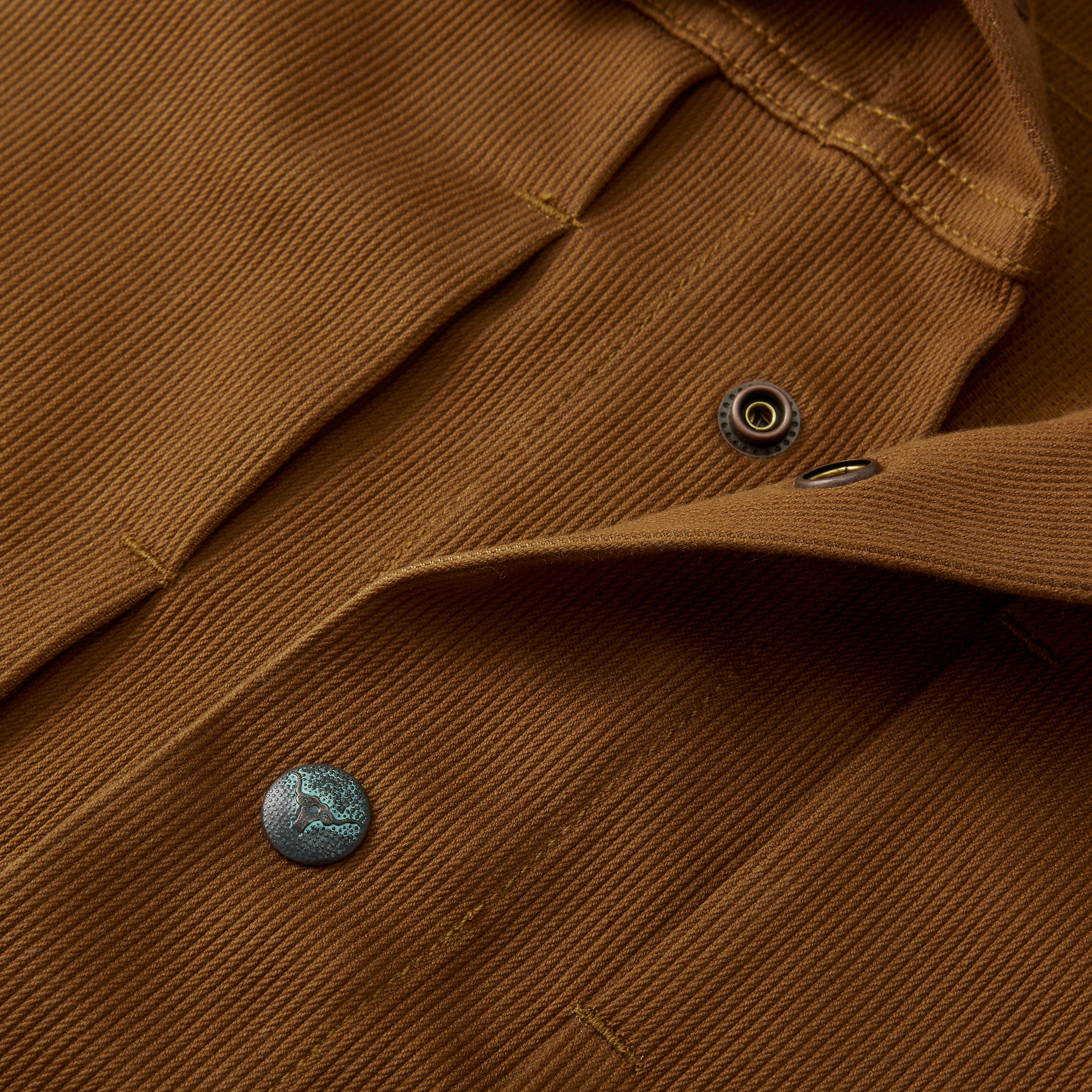 Wythe New York Japanese Bedford Cord Trucker - Bay Brown