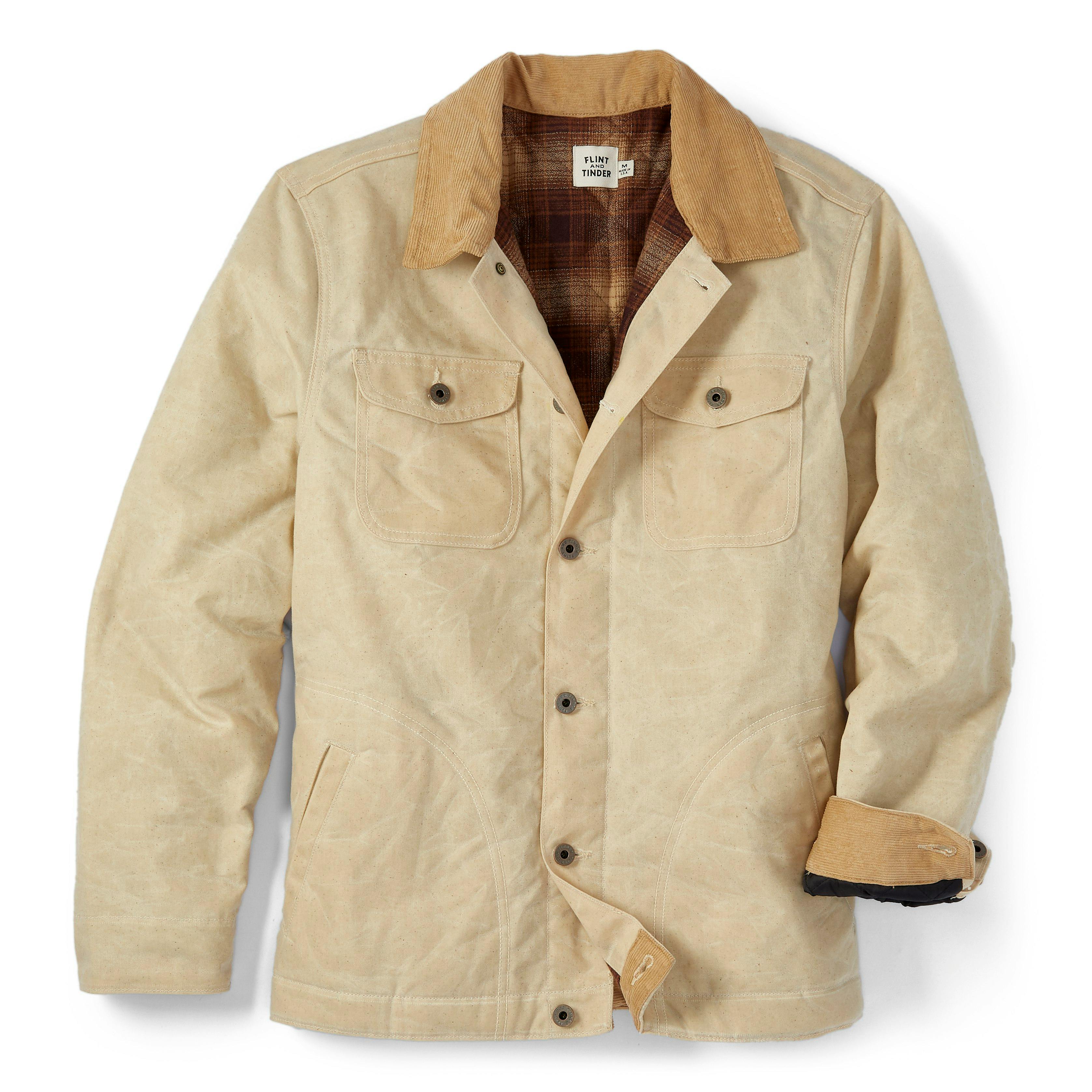 Flannel-Lined Waxed Rancher Jacket