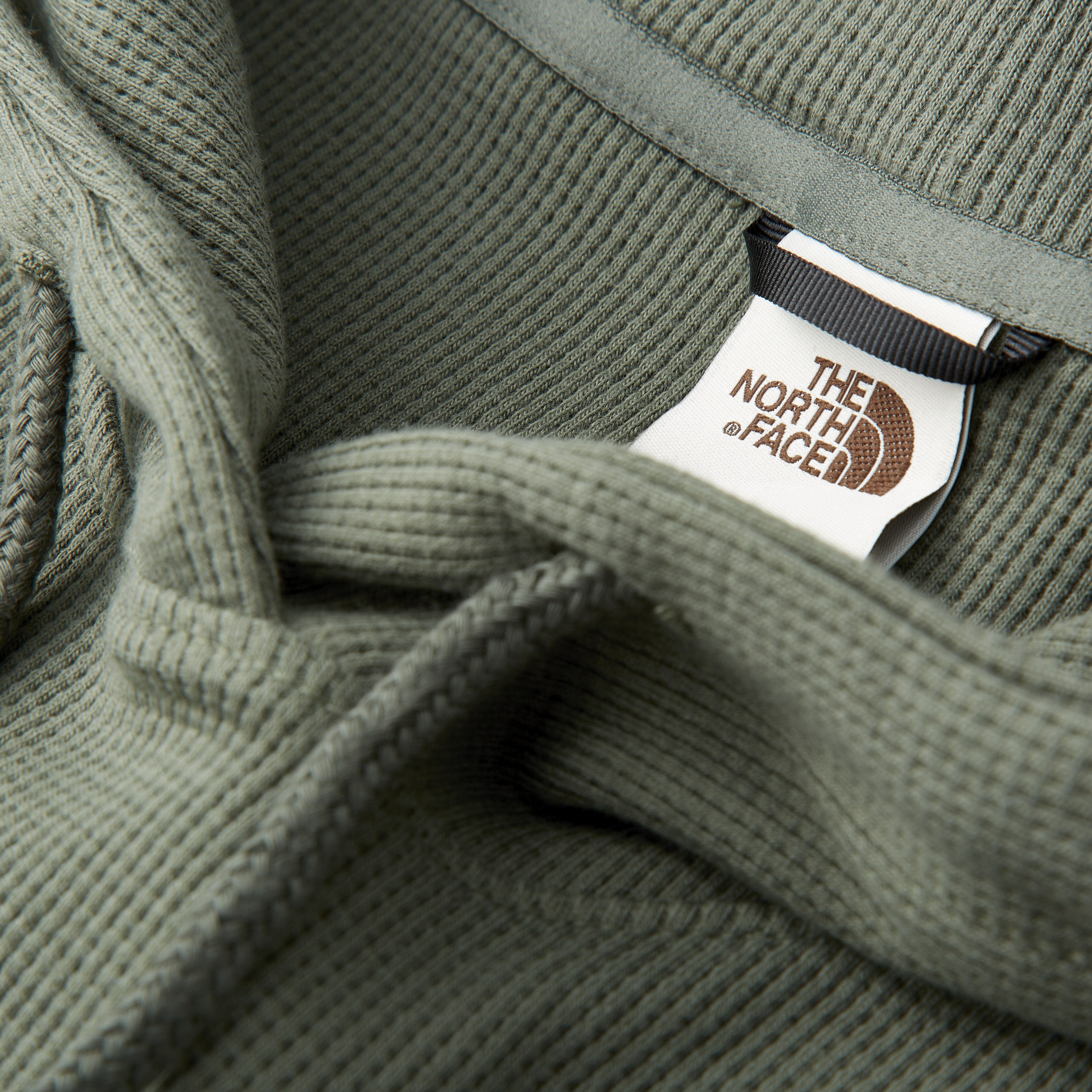 The North Face Waffle Hoodie - Thyme | Pullover Hoodies