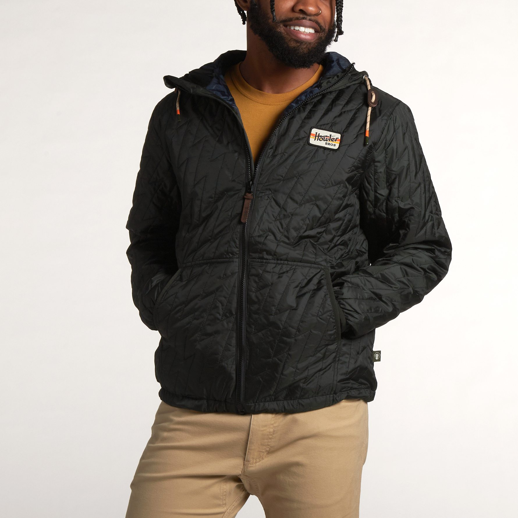 Howler Brothers Voltage Lightning Quilted Jacket - Coal