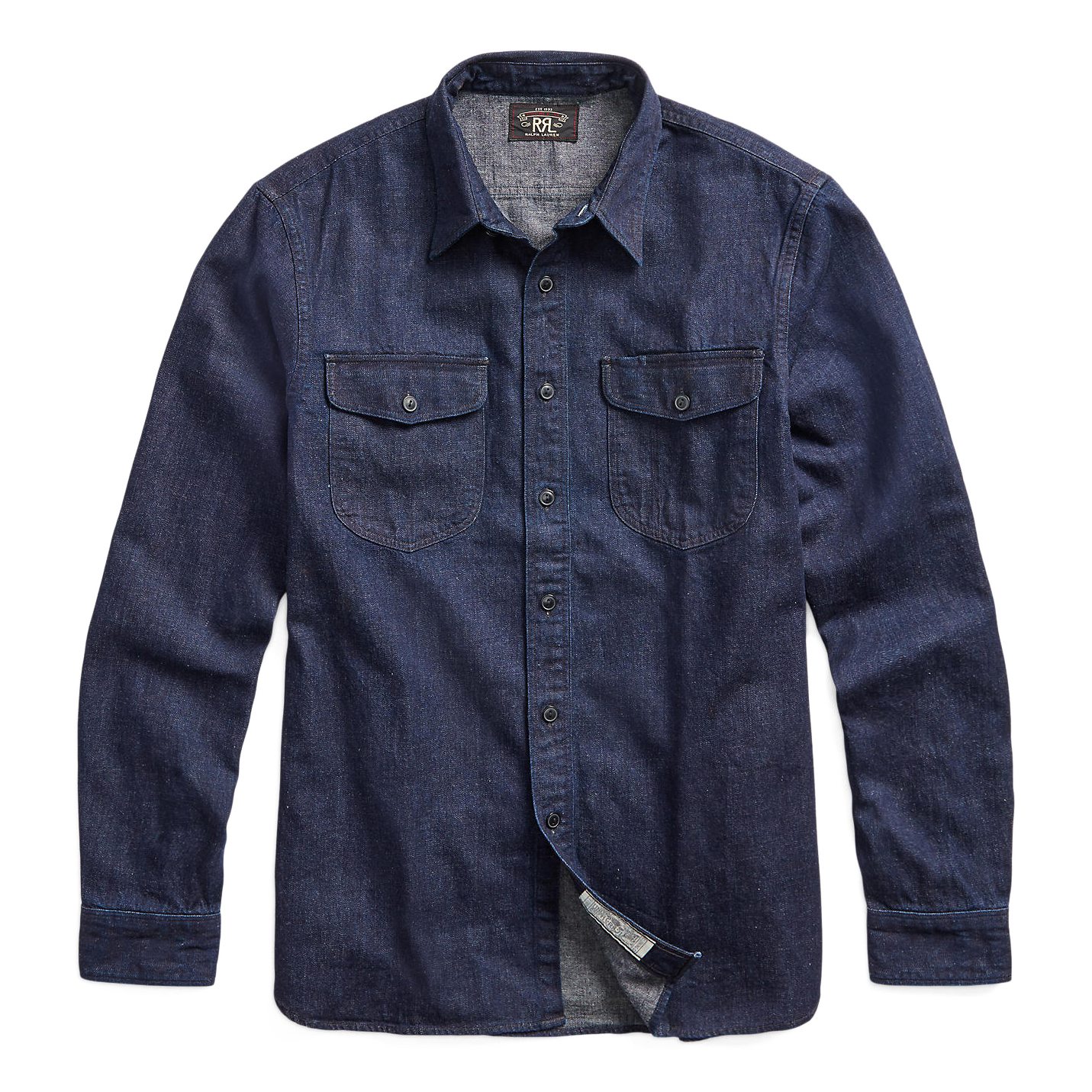 Vintage Lee Acid Wash Denim Jean Work Shirt Western Construction Blue Men's  M GE | eBay