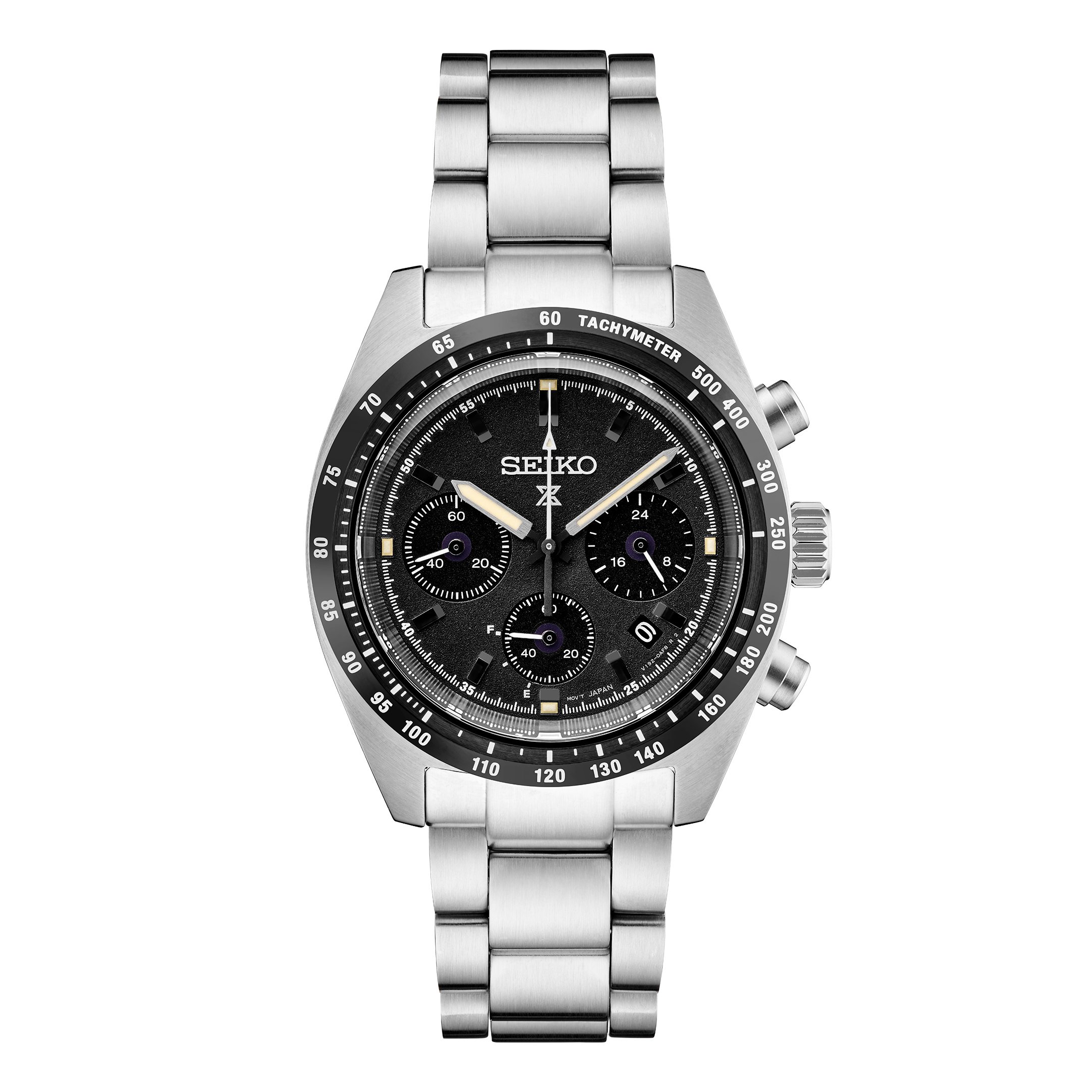 Seiko Prospex Speedtimer Solar Chronograph Watch - Black 