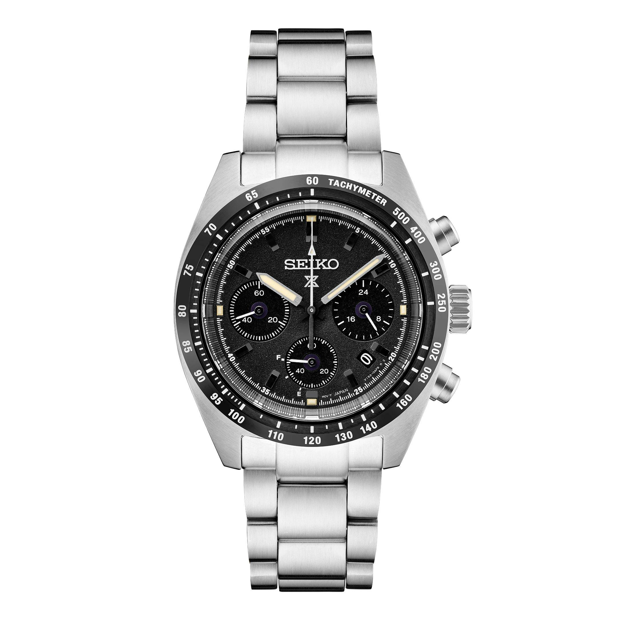 Seiko Prospex Speedtimer Solar Chronograph Watch - Black | Dive & Sport  Watches | Huckberry