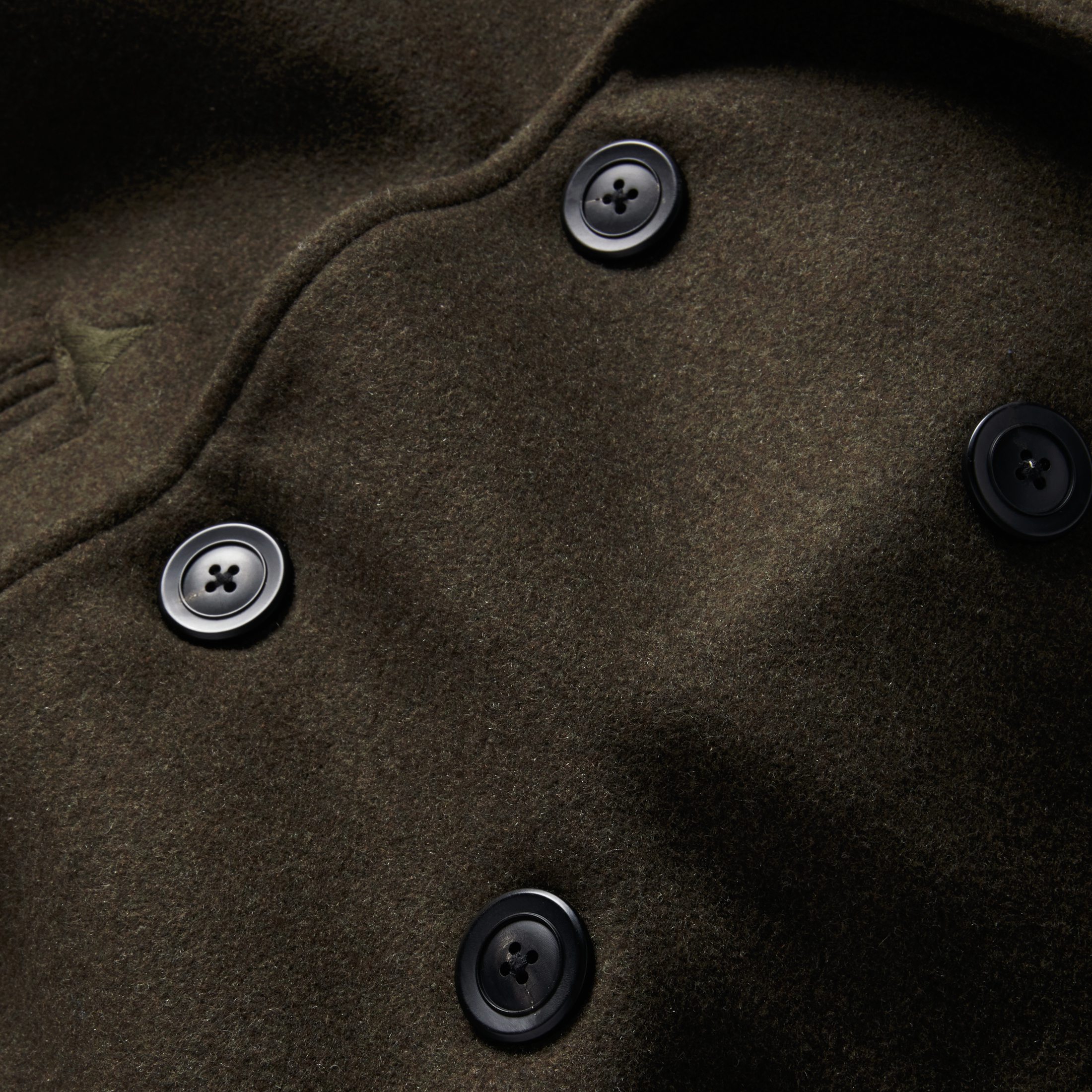 Taylor Stitch Mariner Wool Peacoat - Army | undefined | Huckberry