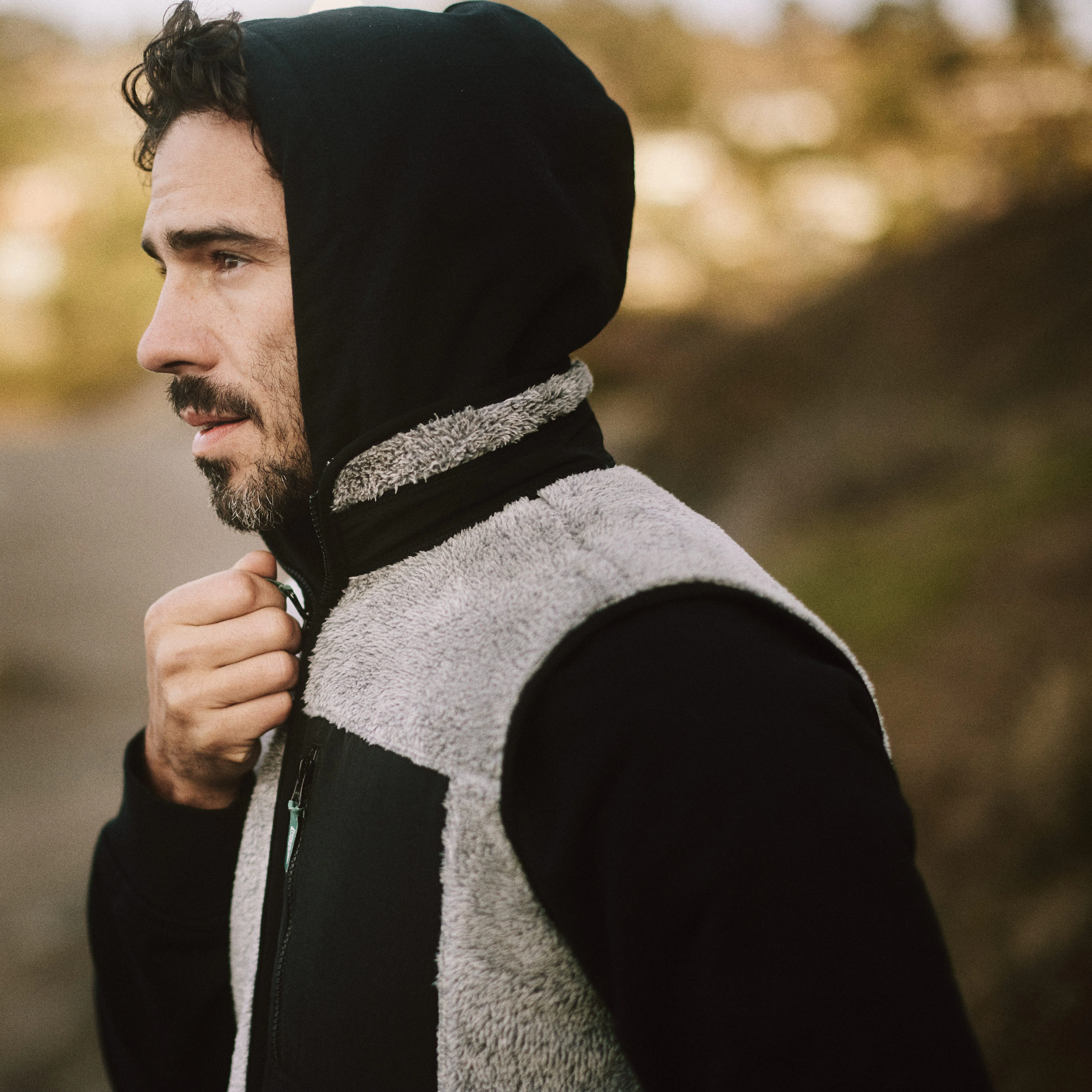 Wellen Windsurf Fleece Vest - Speckle Grey | Vests | Huckberry