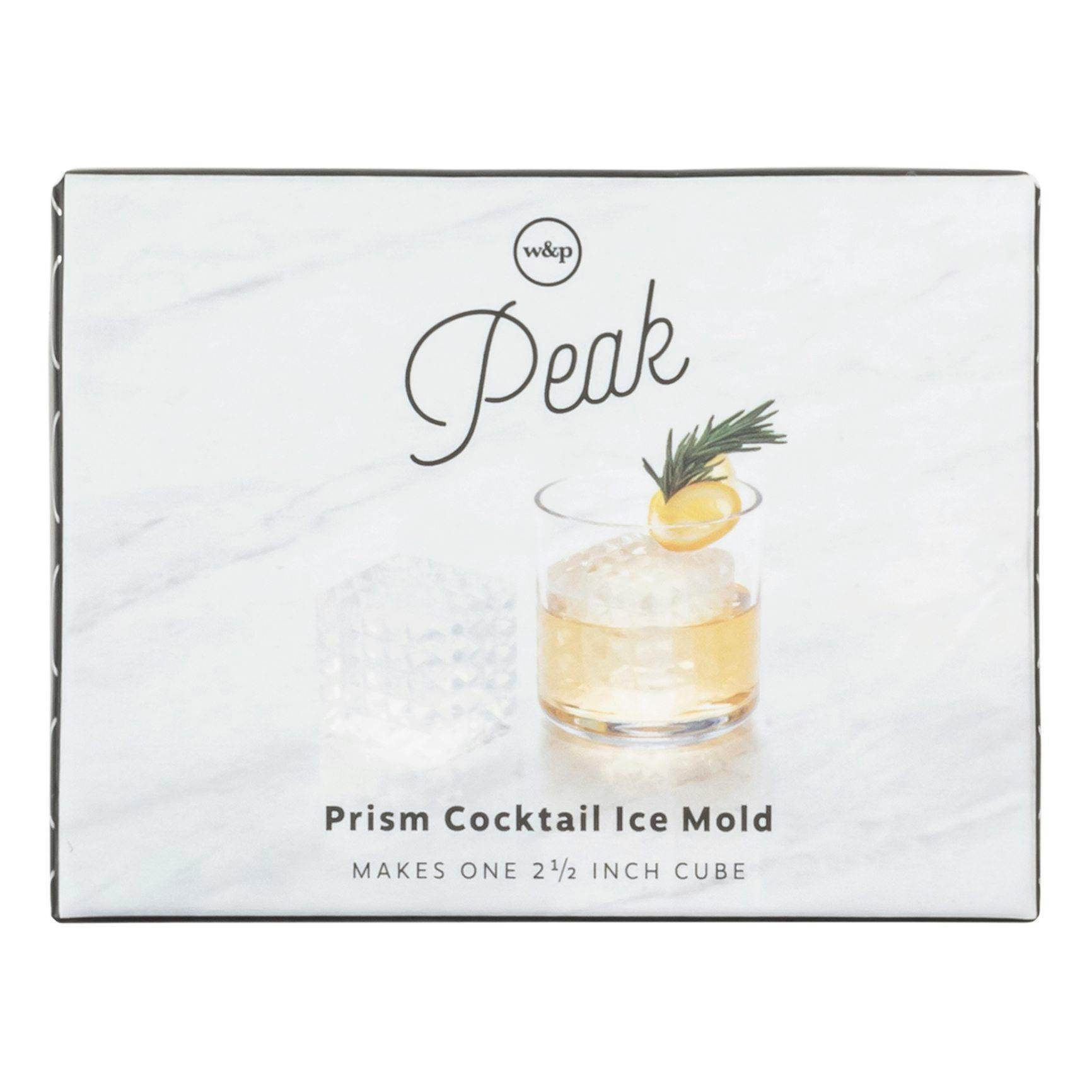 W&P Design Prism Cocktail Ice Mold - Charcoal, Bar & Entertainment