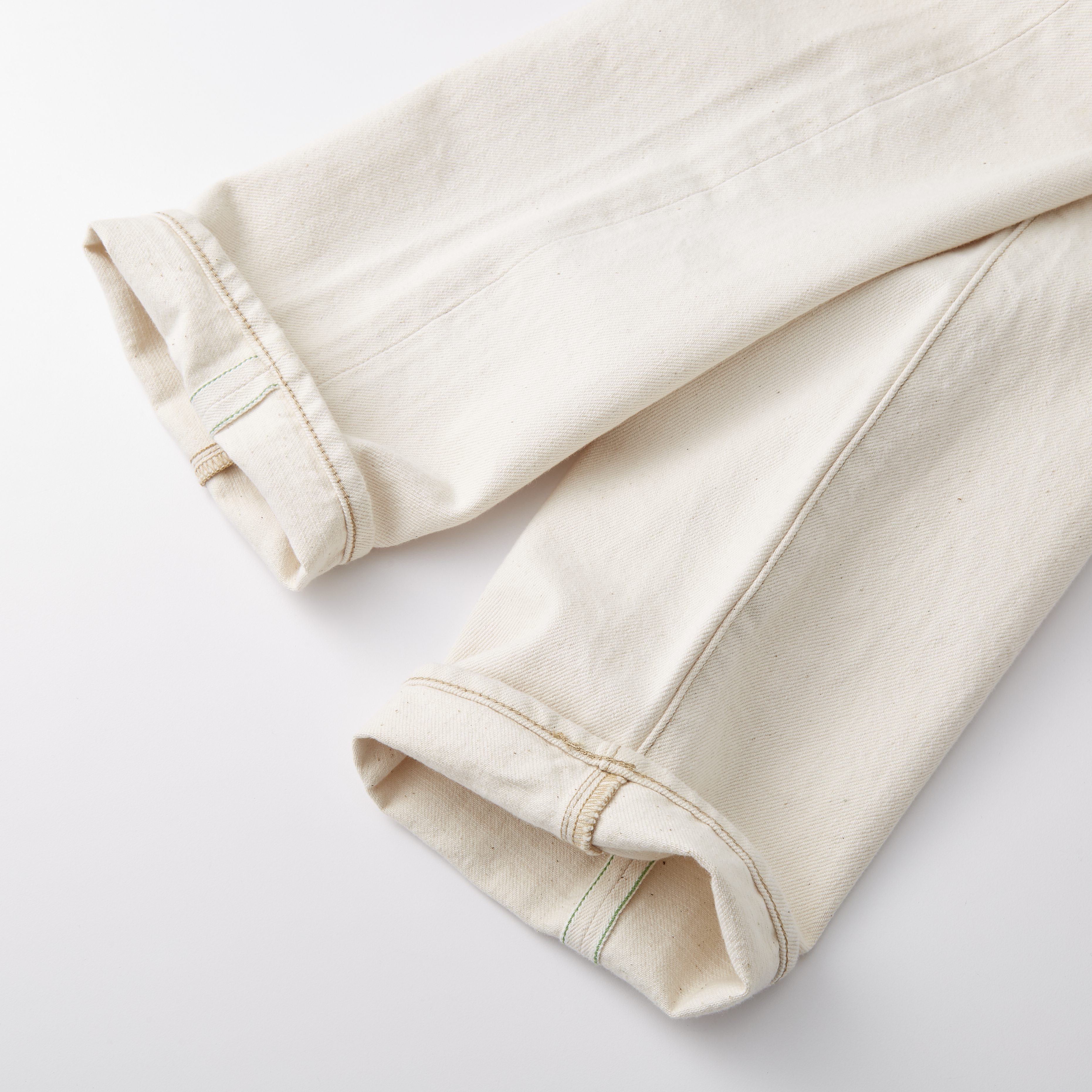Hiroshi Kato The Pen Slim 14oz Selvedge Denim Jeans - White 