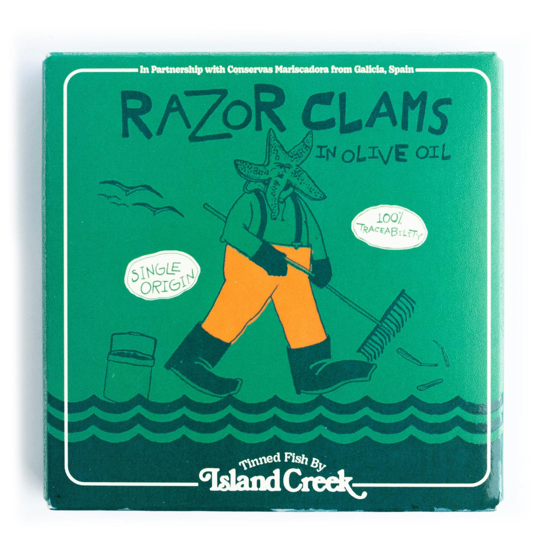 Island Creek x Mariscadora Razor Clams in Oil