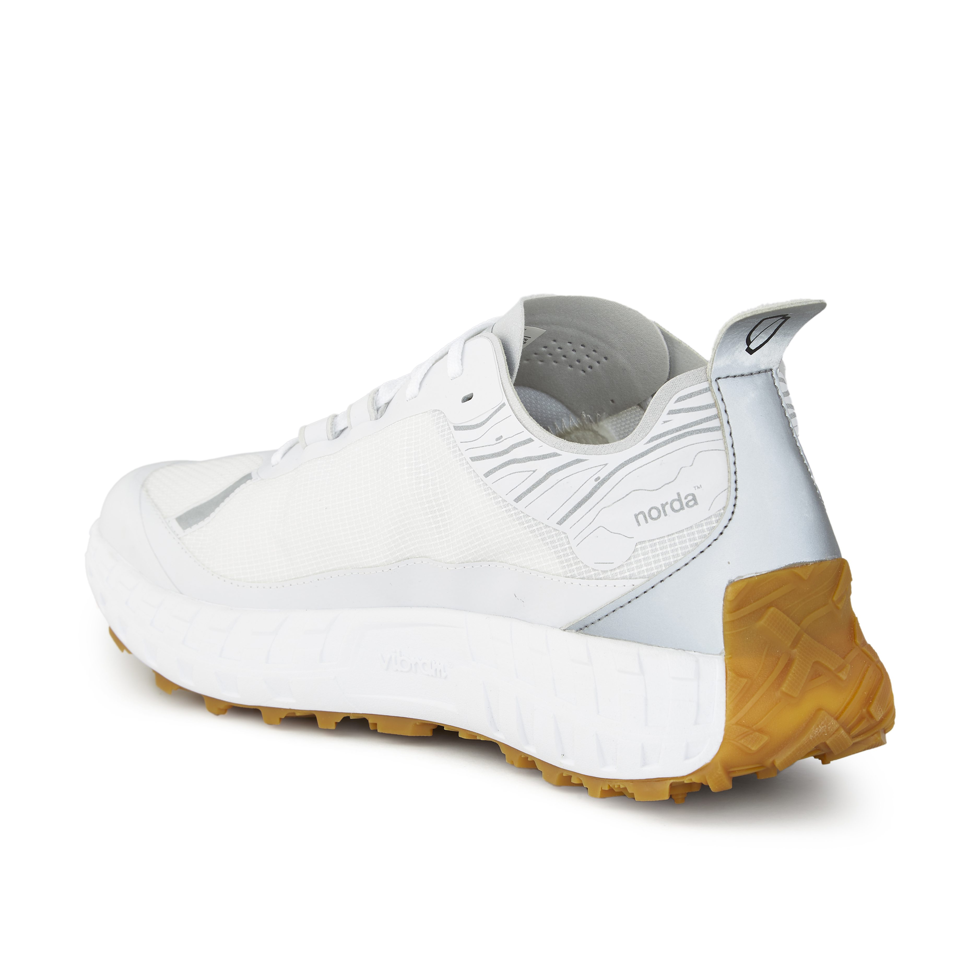 Norda 001 Trail Running Sneaker - White/Gum | Performance