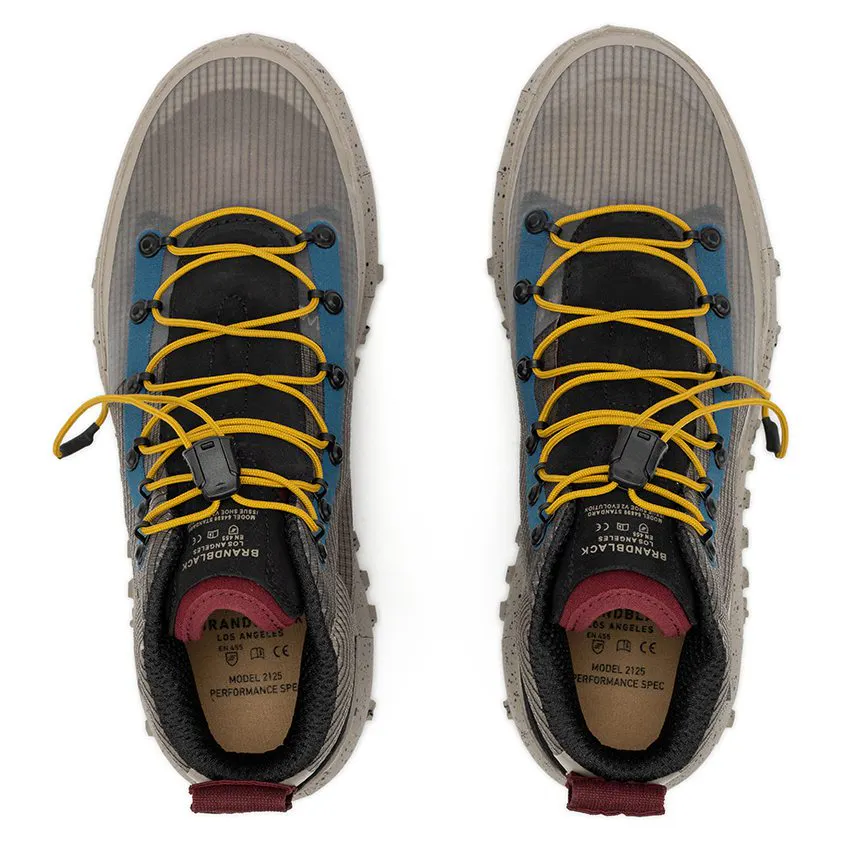Brandblack Sansin Sneaker - Grey Burgundy | Trail Sneakers 