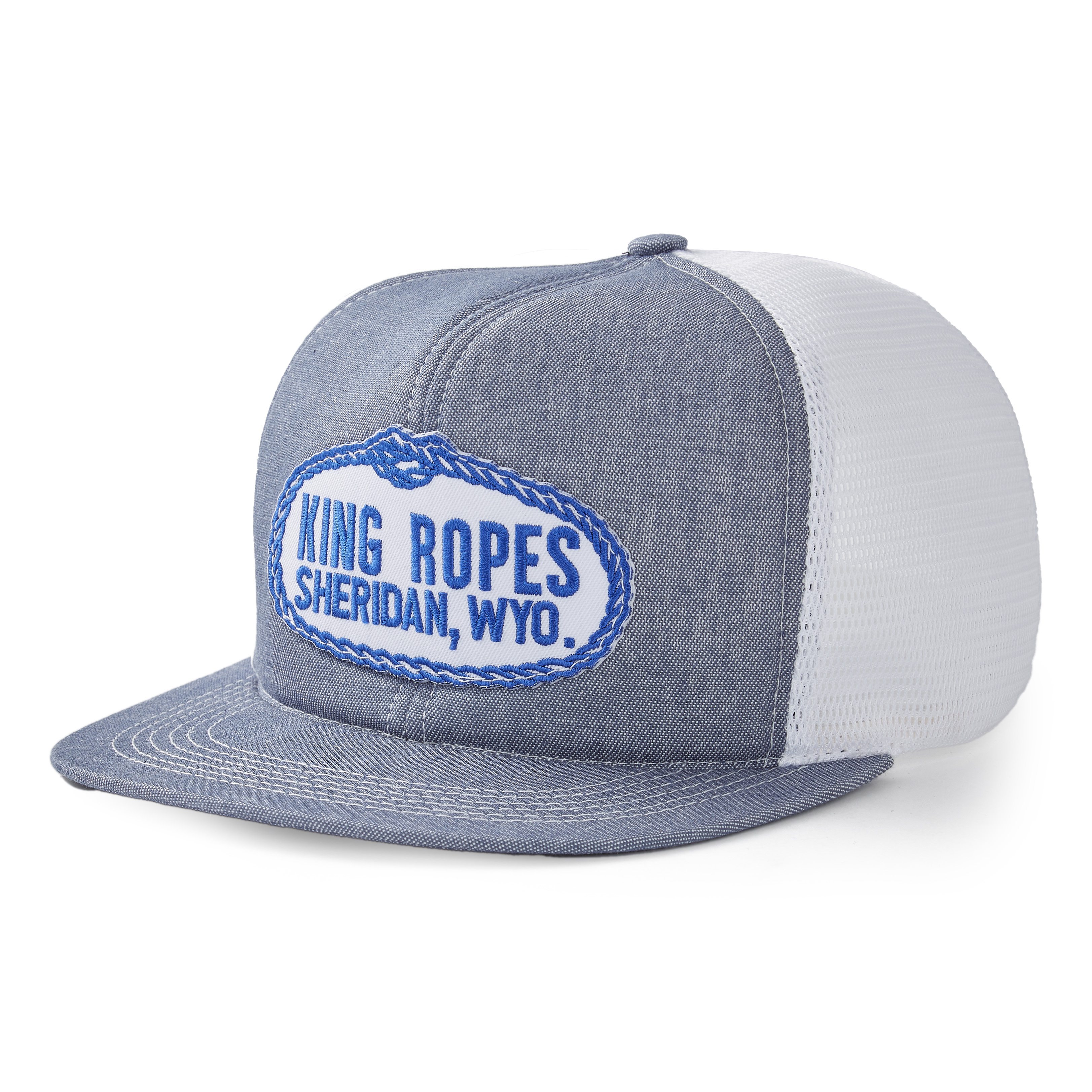 King's Saddlery King Ropes Patch Trucker Hat - Denim | Trucker