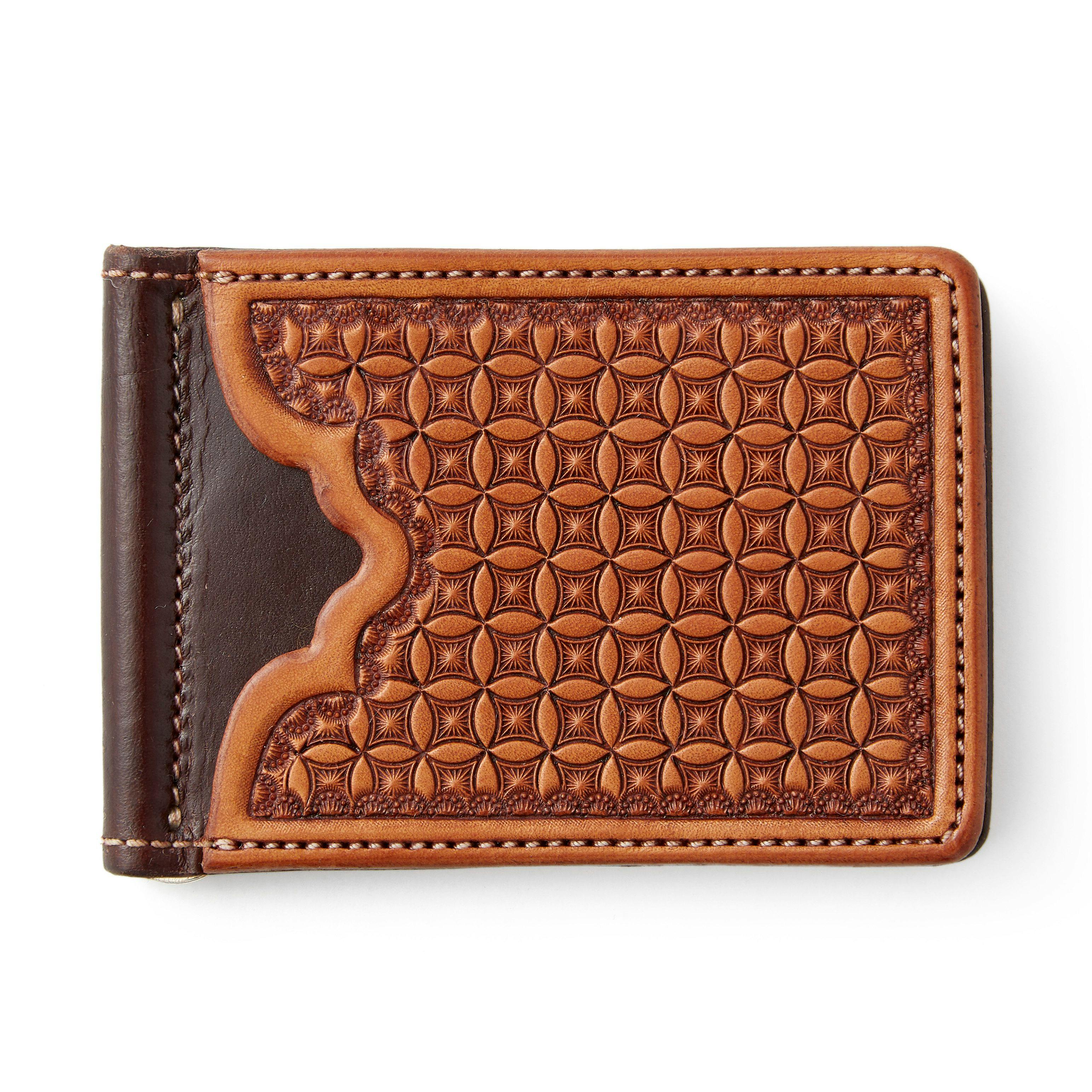 King's Saddlery Leather Money Clip Wallet