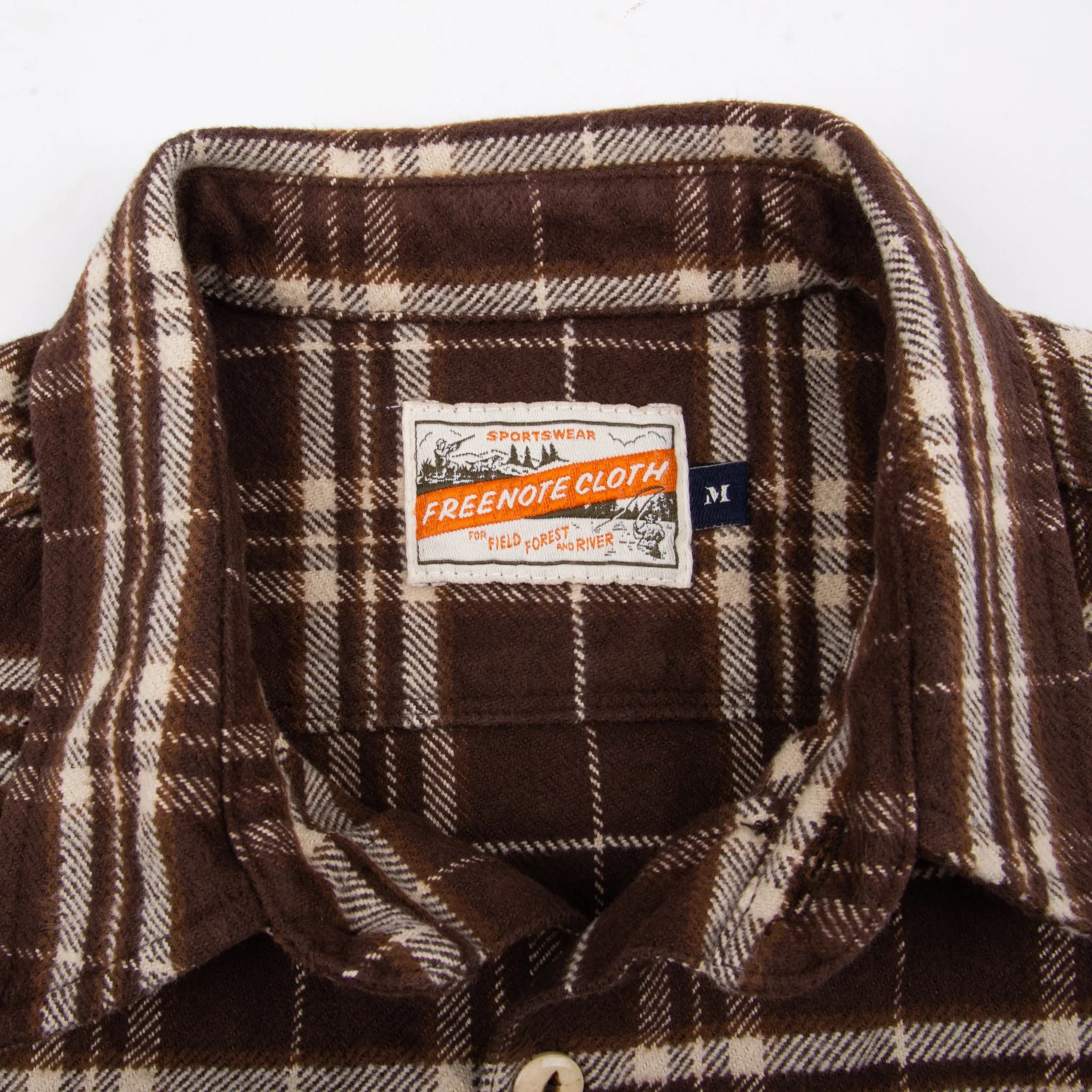 Freenote Cloth Benson Japanese Classic Overshirt - Brown