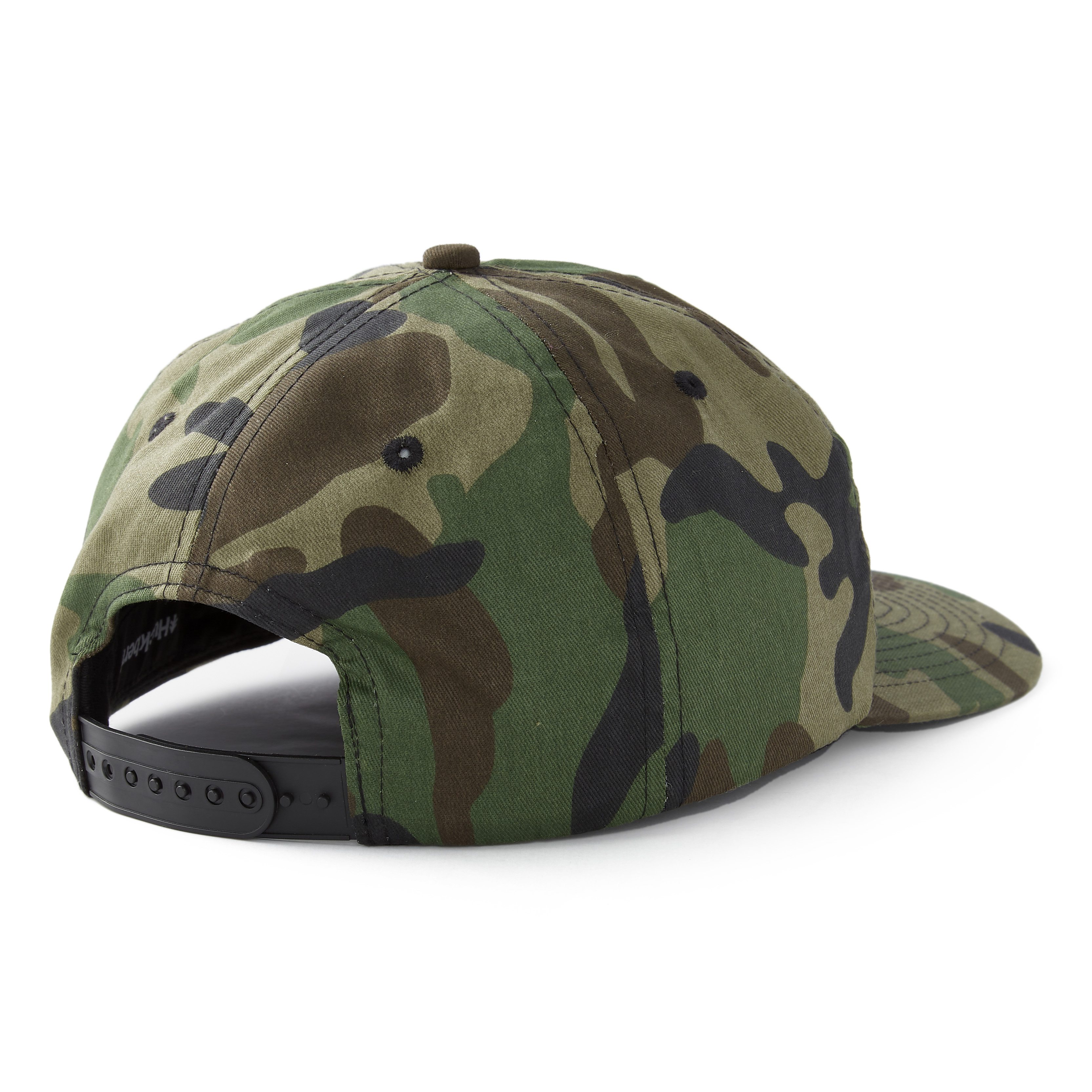 Huckberry Vintage Patch Canvas Snapback Hat - Camo