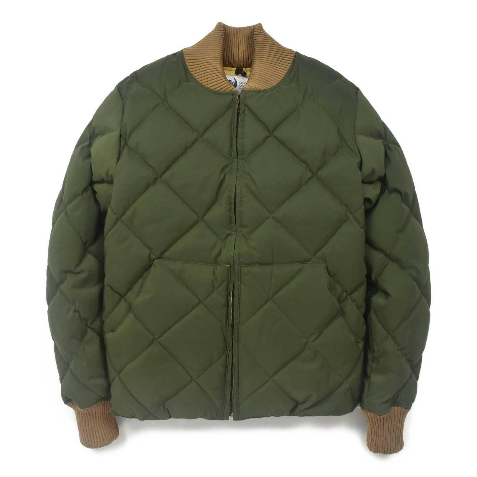 Down Diagonal Quilted Puffer Sweater Jacket