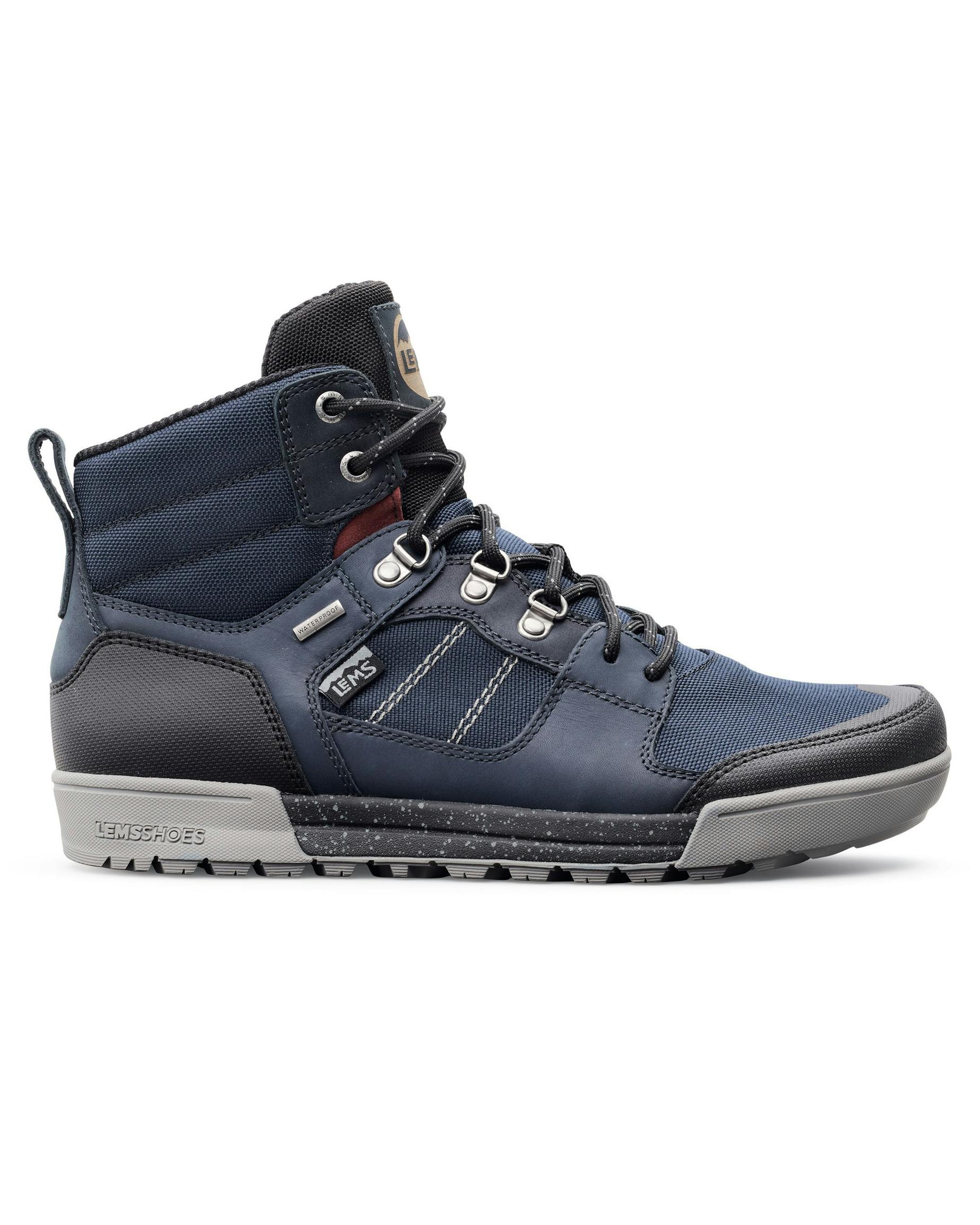 Lems Shoes Outlander Waterproof Boot Blue Steel Hiking Boots