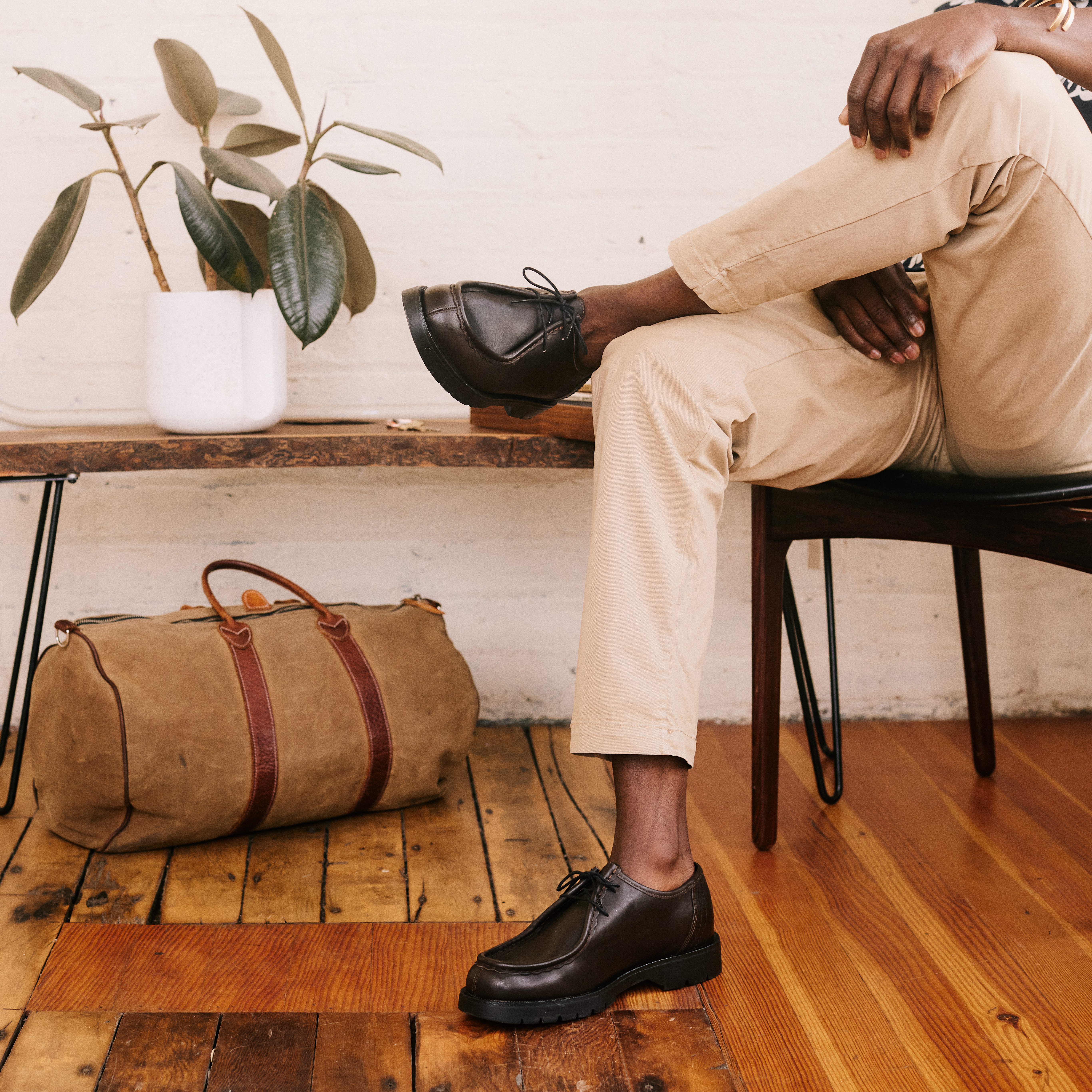 Kleman Padror Leather Derby - Brown/Black | Chukka Boots | Huckberry