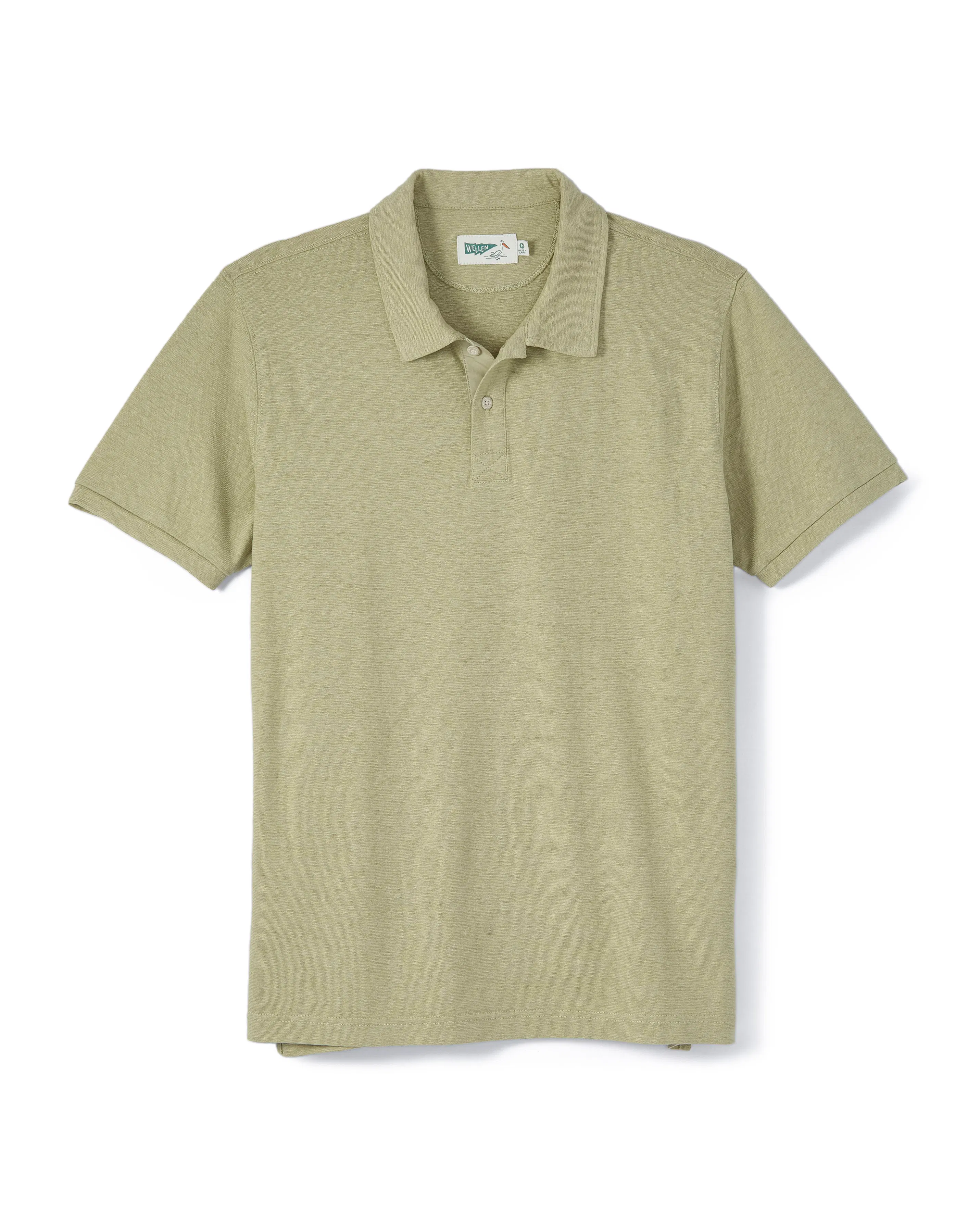 Wellen Hemp Polo Shirt Dusty Olive Polo Shirts Huckberry