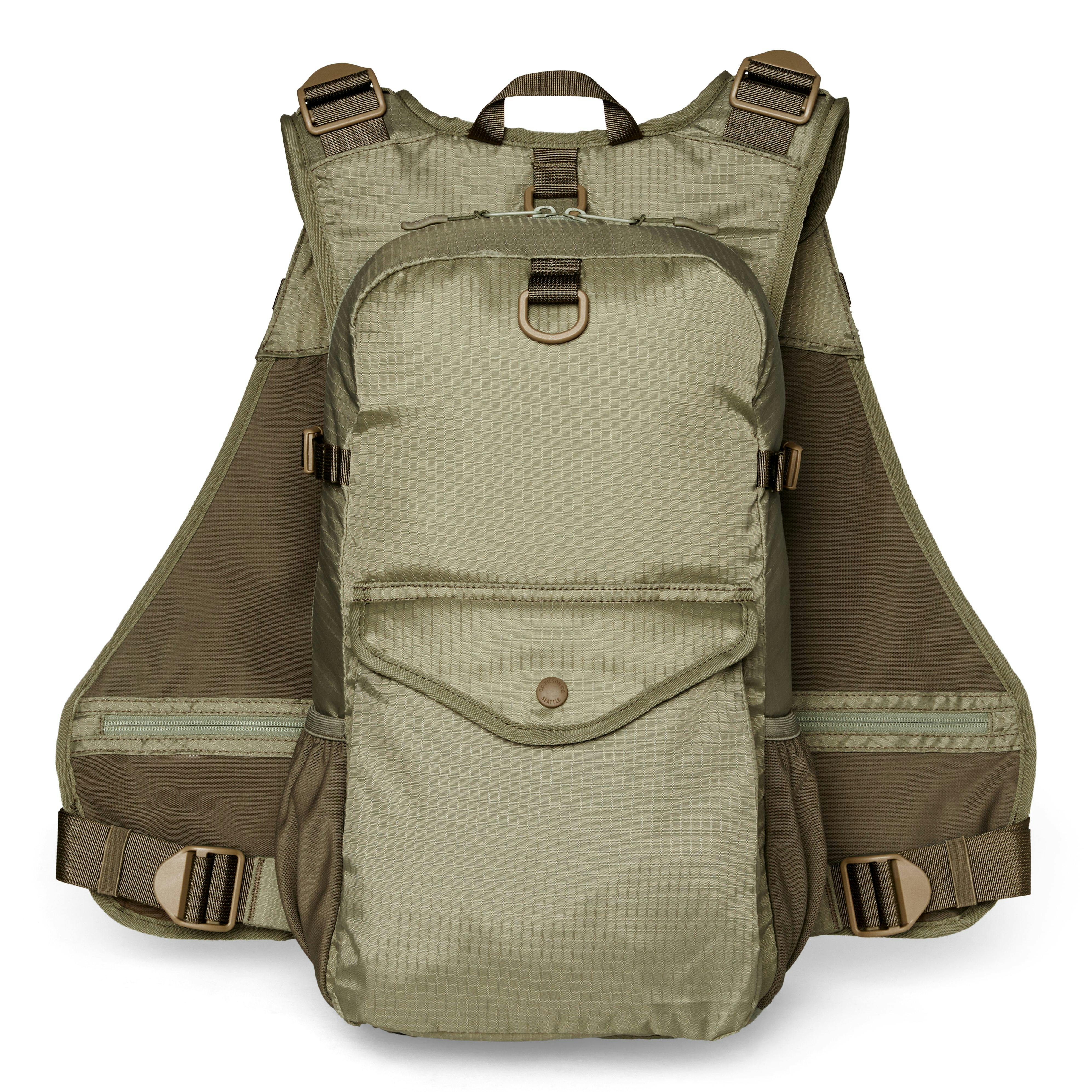 Filson Fishing Guide Vest Backpack - Vintage Olive, Backpacks