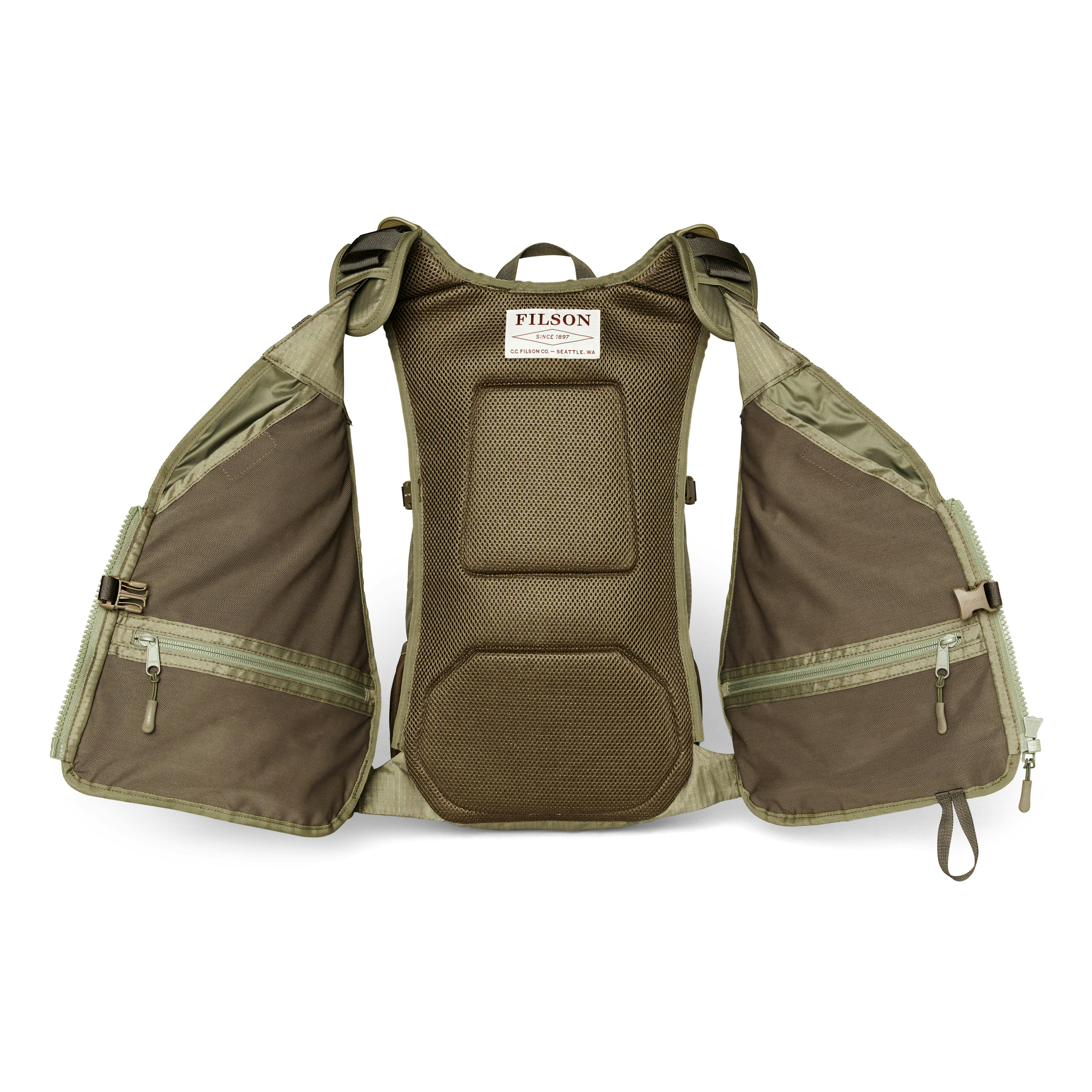 Filson Fishing Guide Vest Backpack - Vintage Olive, Backpacks