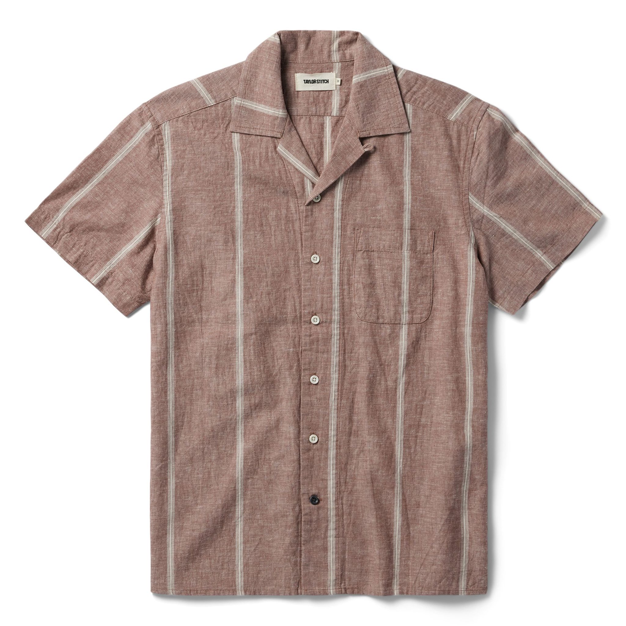 Taylor Stitch The Hawthorne Short Sleeve Shirt - Dried Fig